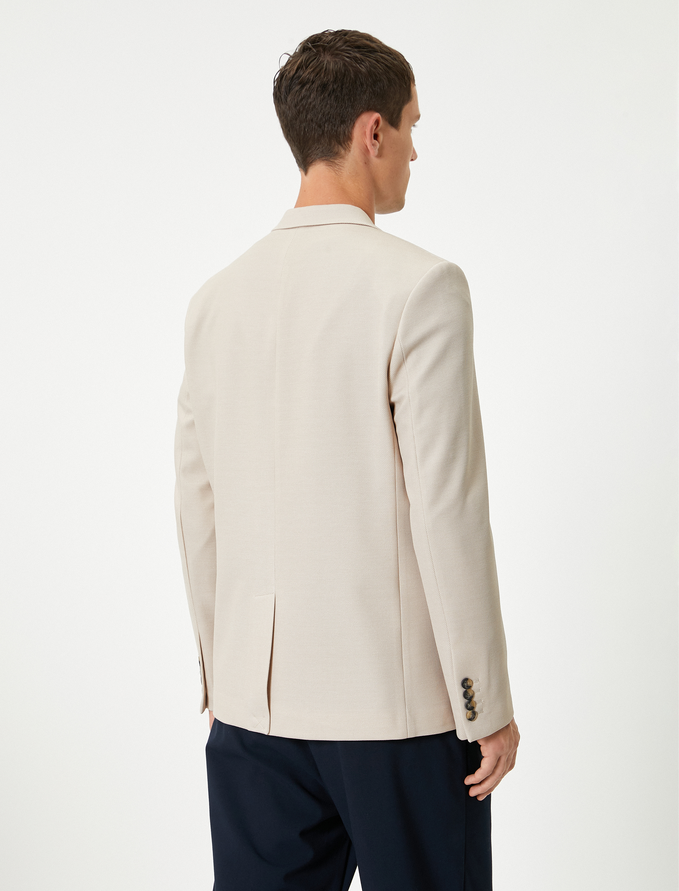   Blazer Ceket Slim Fit Kapaklı Cep Detaylı