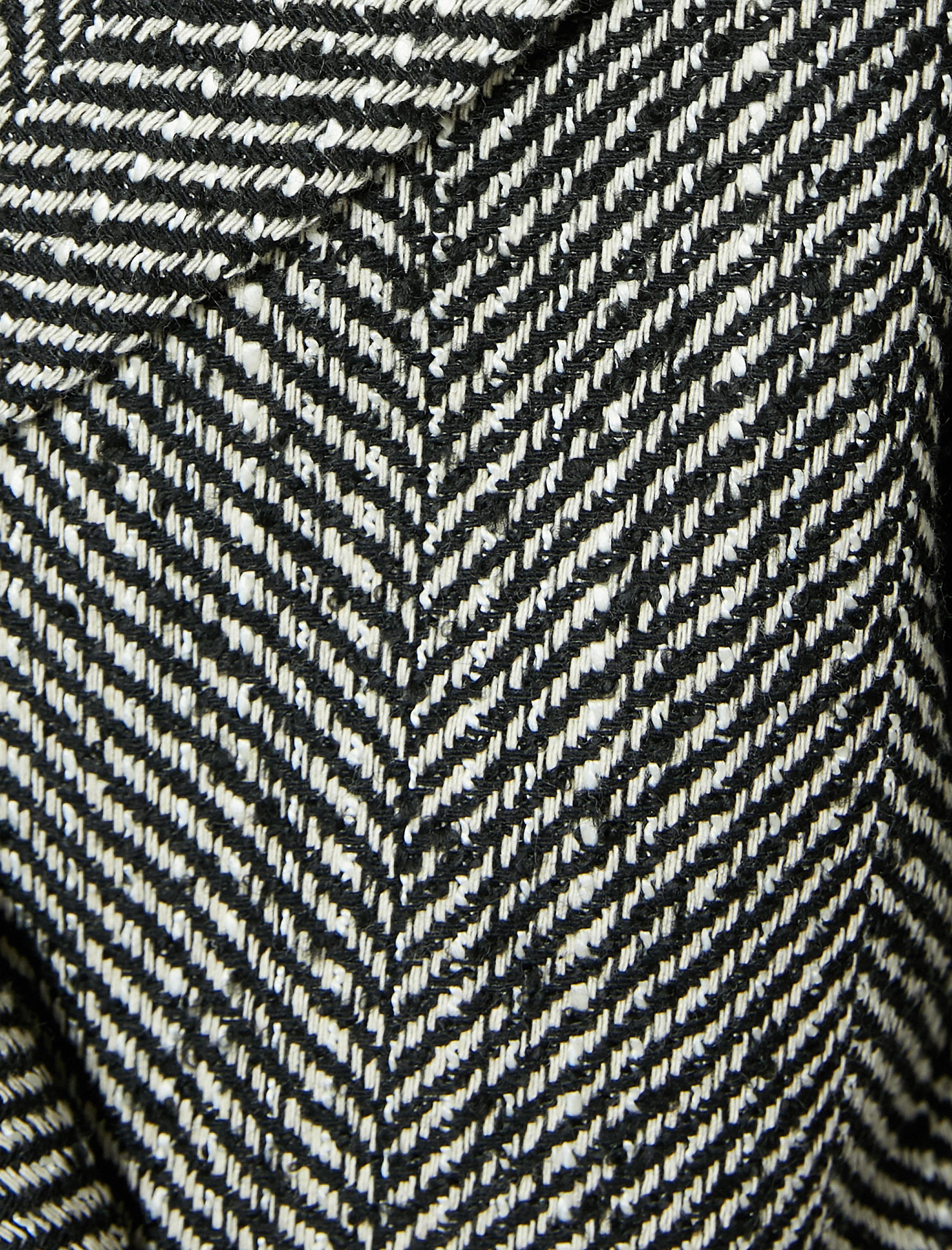   Kruvaze Kaban Düğmeli Balık Sırtı Desenli Cep Detaylı