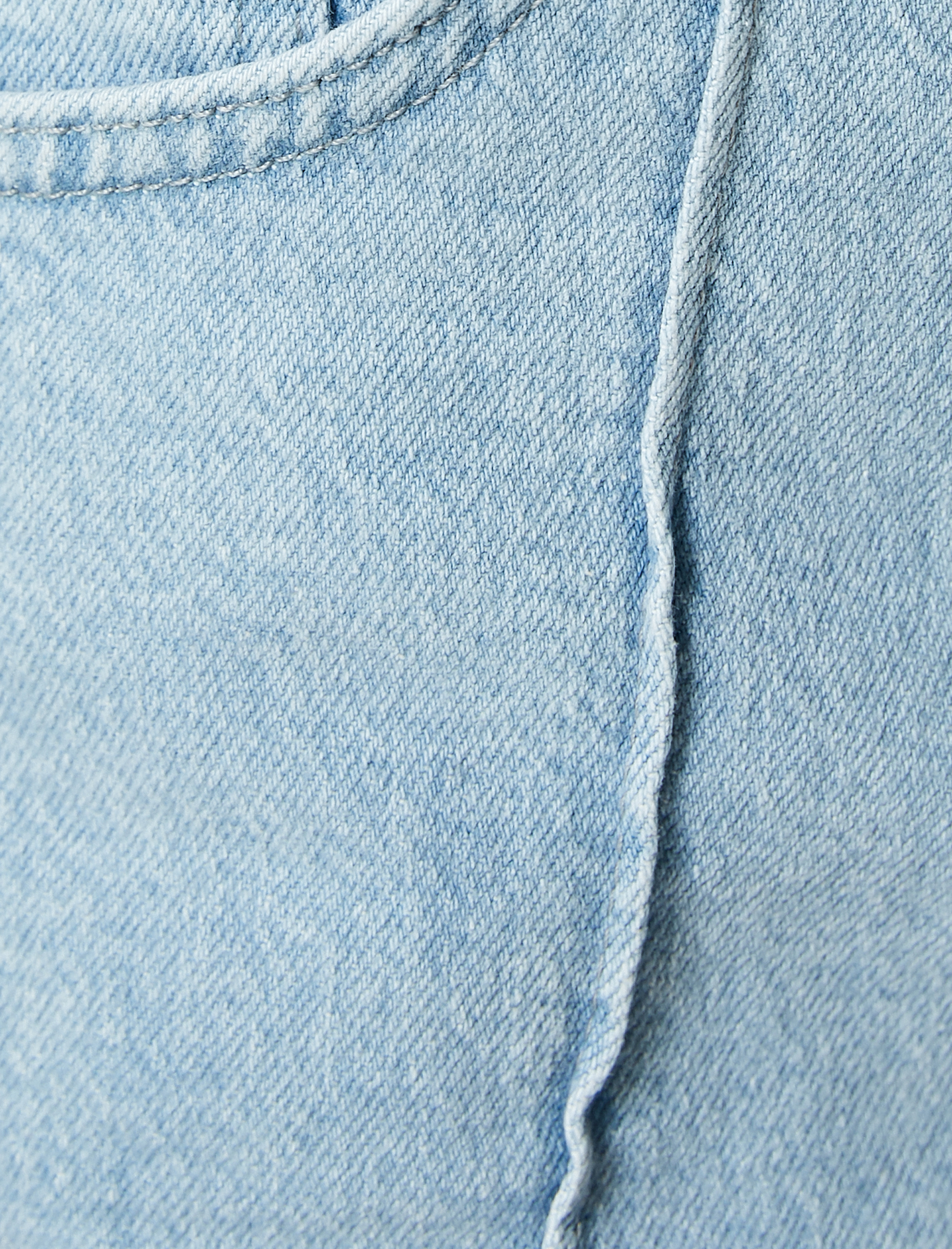   Mini Kot Şort Nervürlü Düğmeli Relax Fit Normal Bel