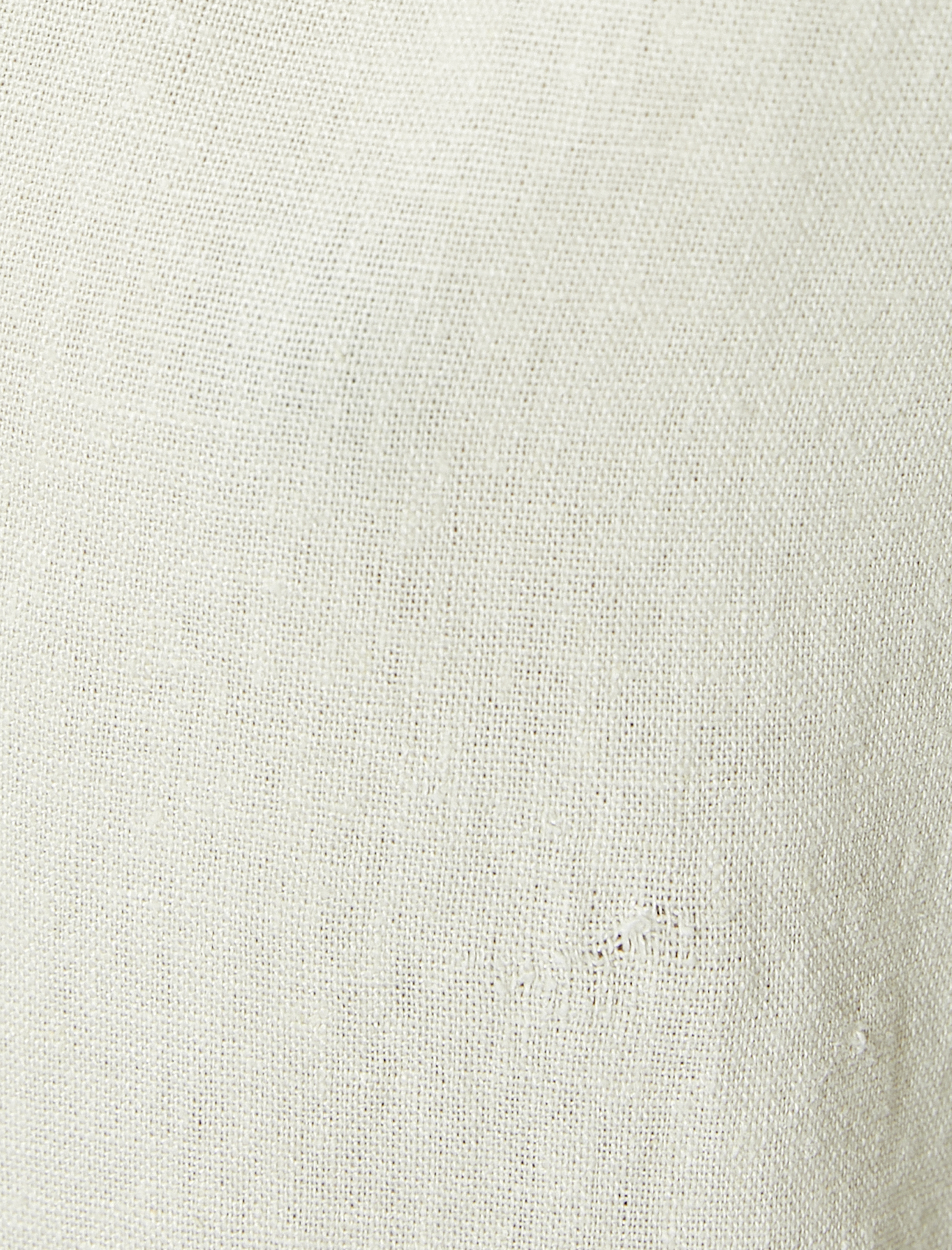   Crop Gömlek Oversize Düğmeli Kısa Kollu Devrik Yaka Keten Karışımlı