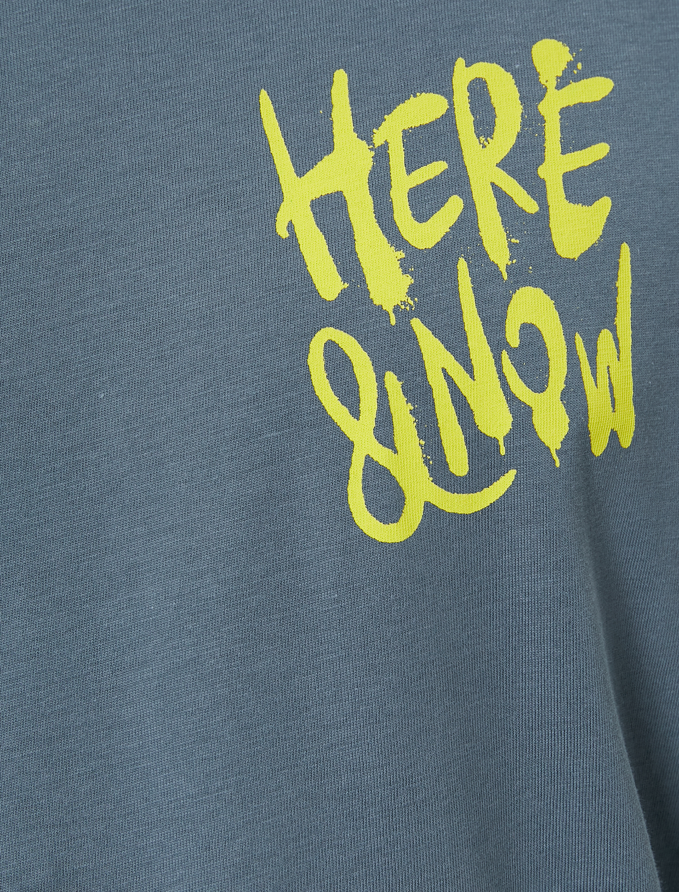   Oversize Tişört Slogan Baskılı Kısa Kollu Bisiklet Yaka Pamuklu