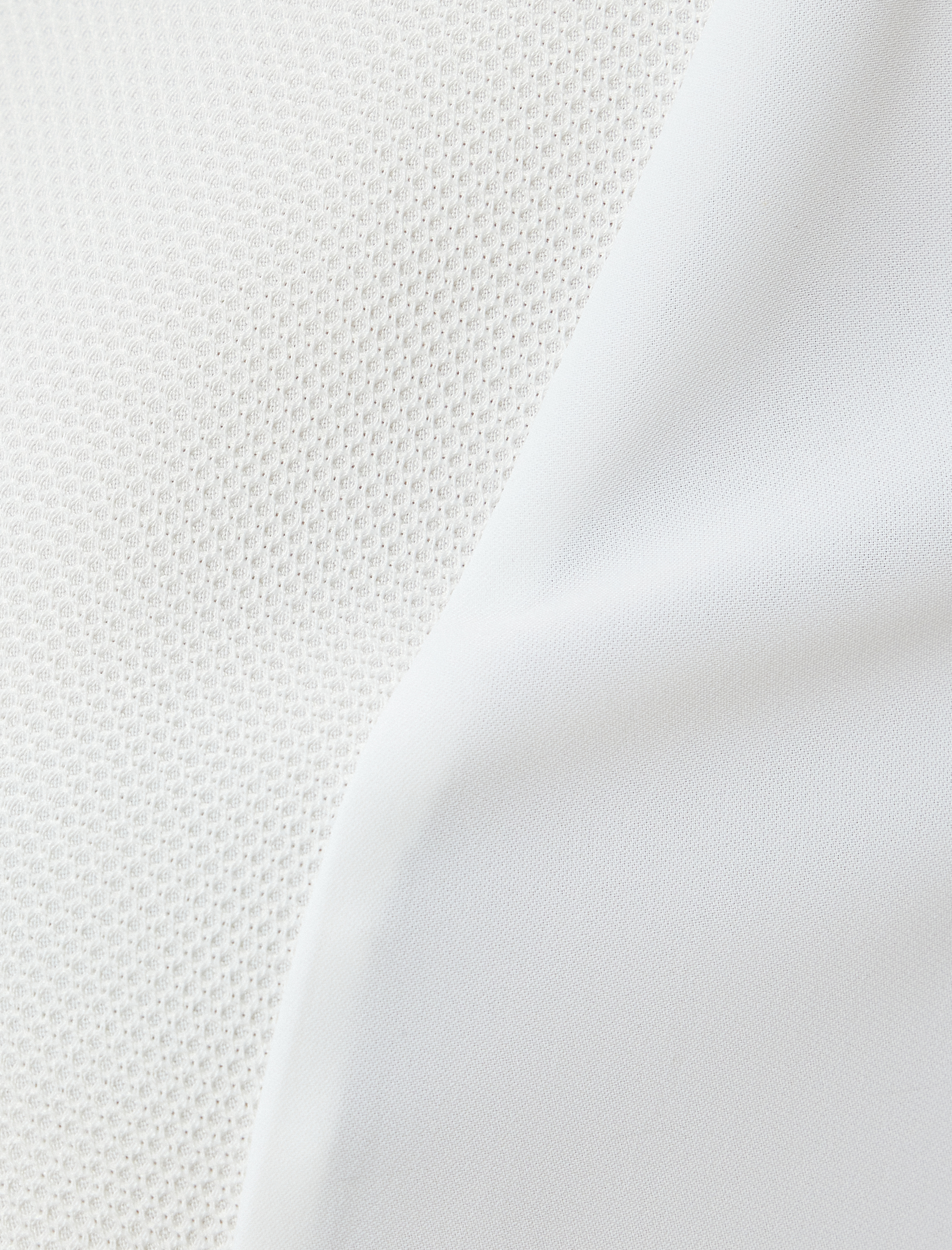   Saten Gömlek Yakasız Uzun Kollu İki Farklı Kumaş Kullanımlı