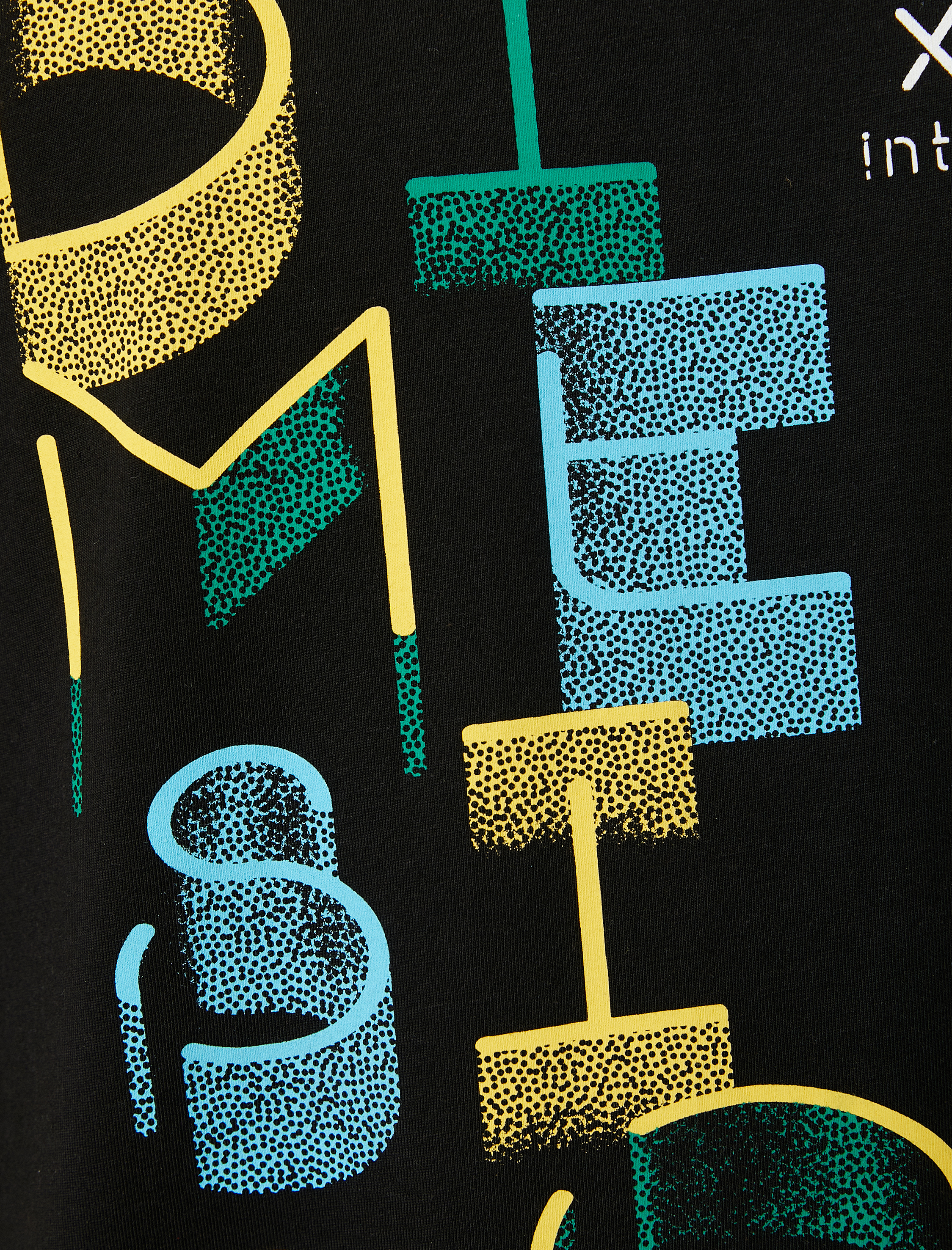   Oversize Tişört Slogan Baskılı Bisiklet Yaka Kısa Kollu Yaka Detaylı Pamuklu