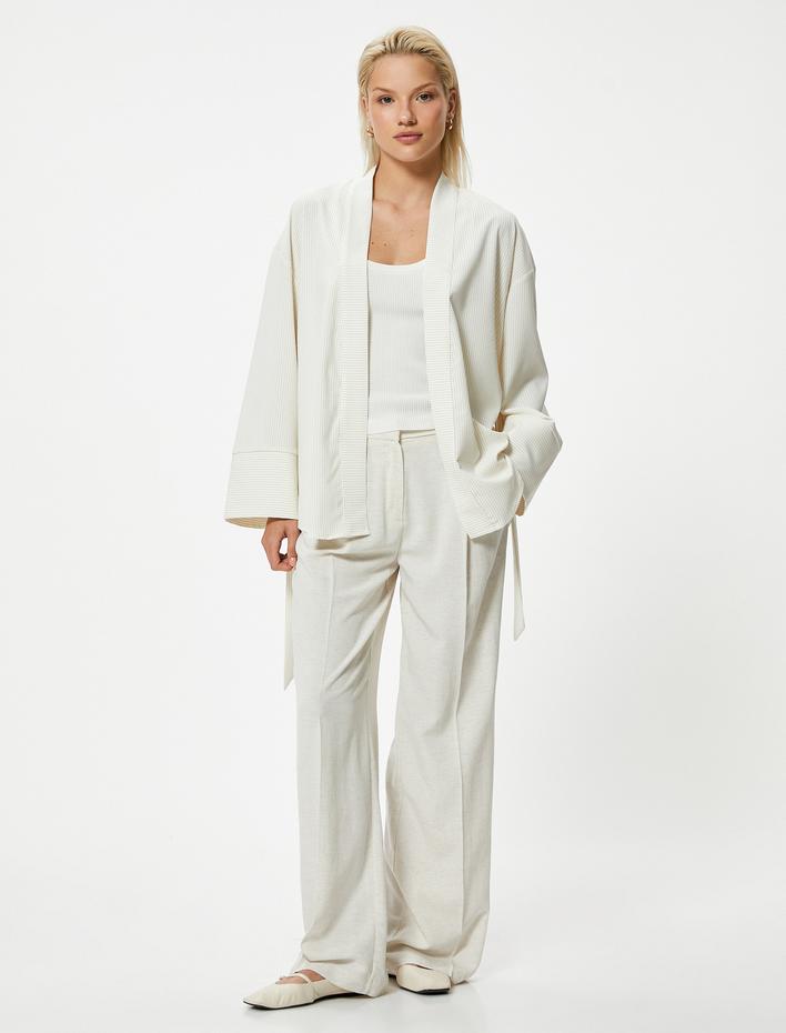  Kısa Kimono Geniş Uzun Kollu Bol Kalıp