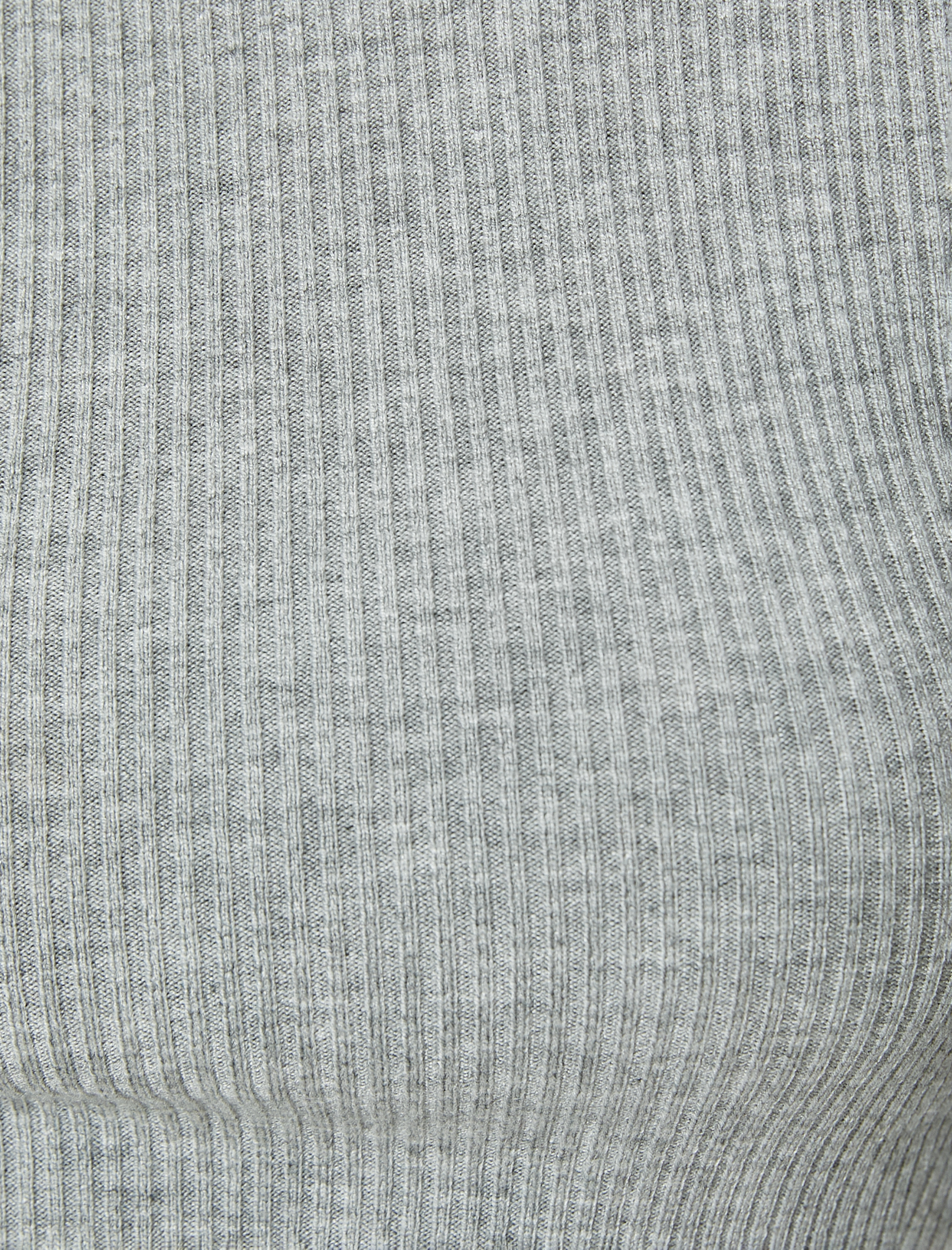 Dik Yaka Basic Fitilli Uzun Kollu Triko Kazak