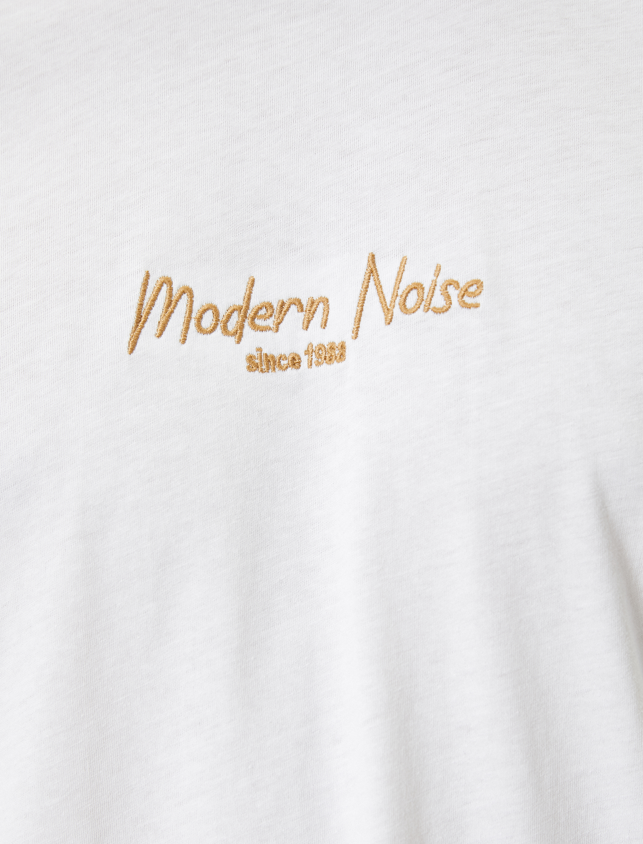   Slim Fit Tişört Slogan Baskılı Kısa Kollu Bisiklet Yaka Pamuklu