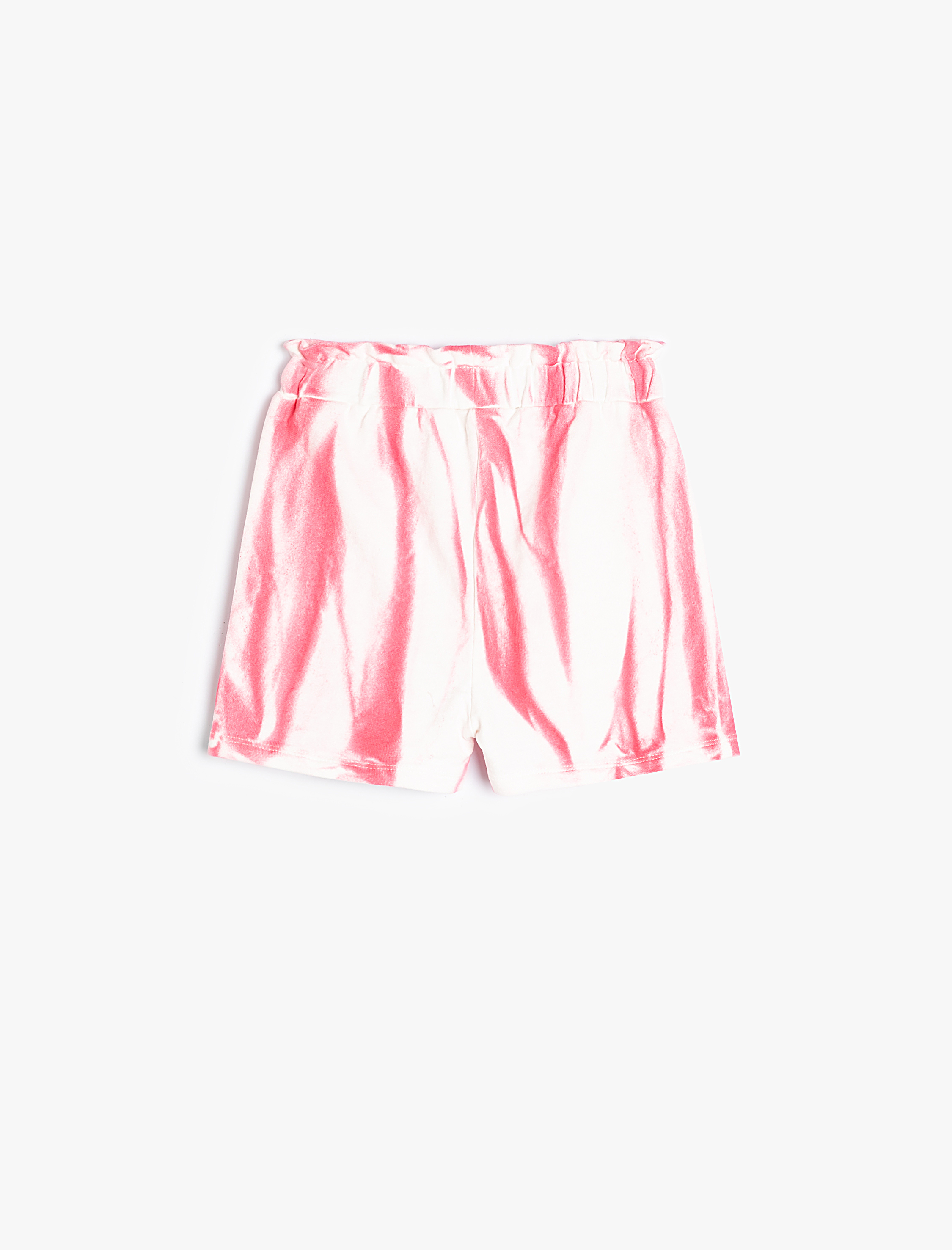  Kız Bebek Şort Beli Lastikli Batik Desenli Pamuklu