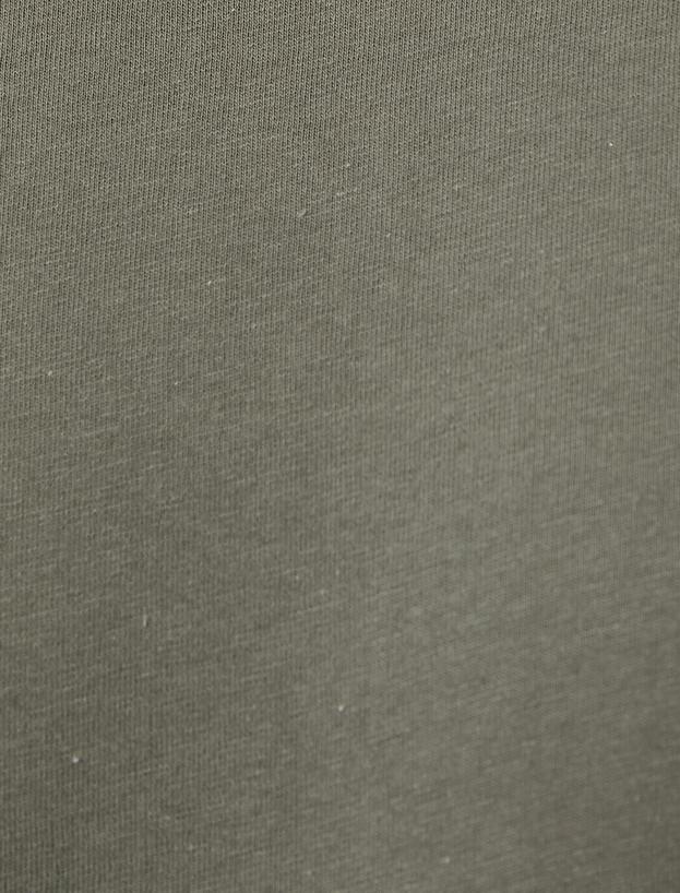 Basic Tişört Slim Fit Bisiklet Yaka Kısa Kollu_5