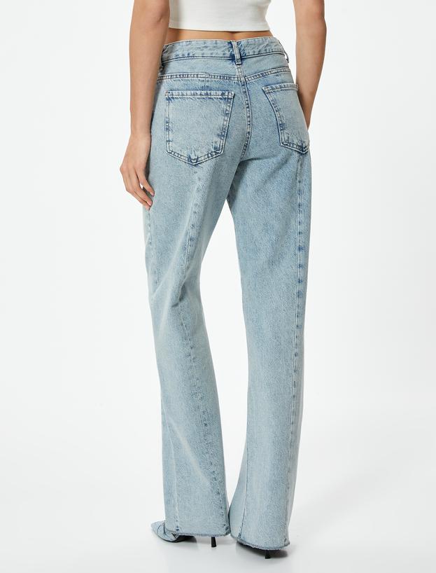 Yüksek Bel Düz Uzun Paça Kot Pantolon - Nora Longer Straight Jeans_3