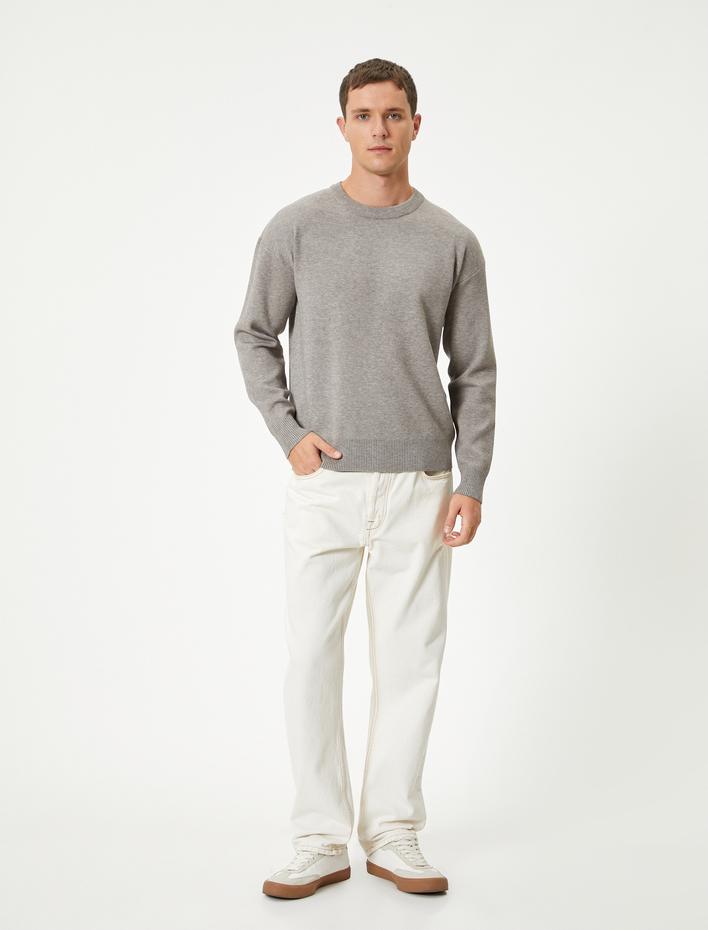  Basic Kazak Bisiklet Yaka Uzun Kollu