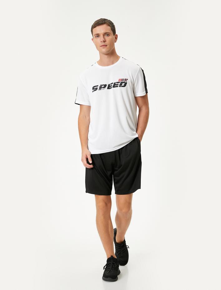  Cep Detaylı Beli Bağcıklı Spor Şort