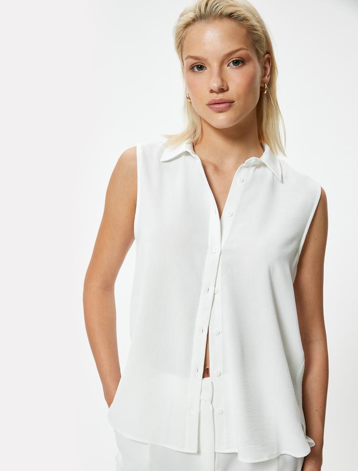  Kolsuz Gömlek Rahat Kalıp Aerobin Kumaş