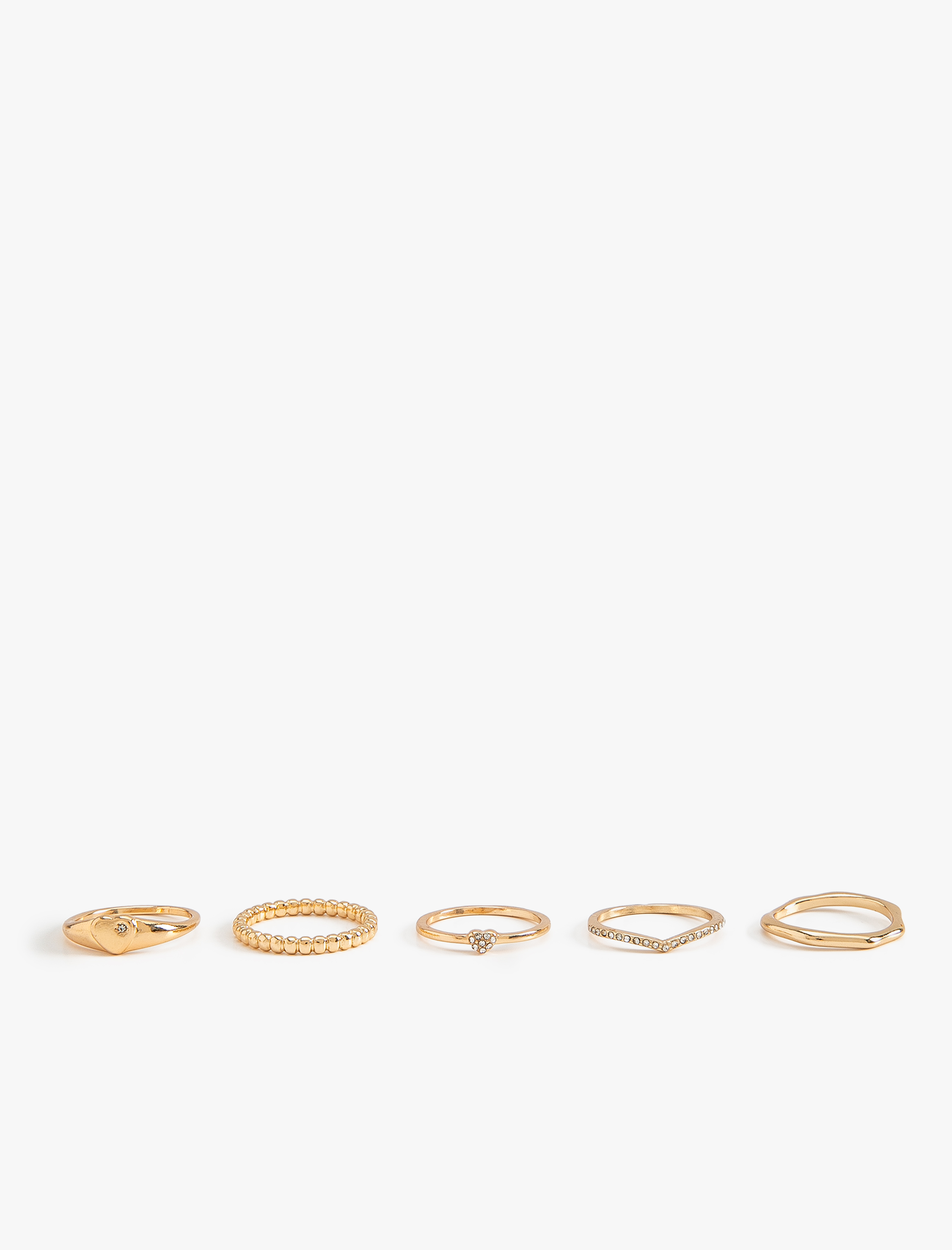  Kadın Yüzük Seti Taş Detaylı