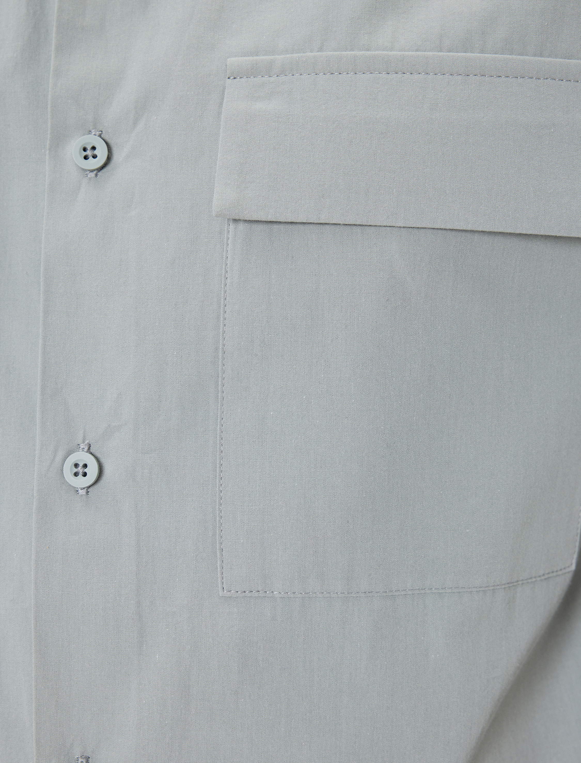 Kısa Kollu Gömlek Cep Detaylı Düğmeli Klasik Yaka Regular Fit