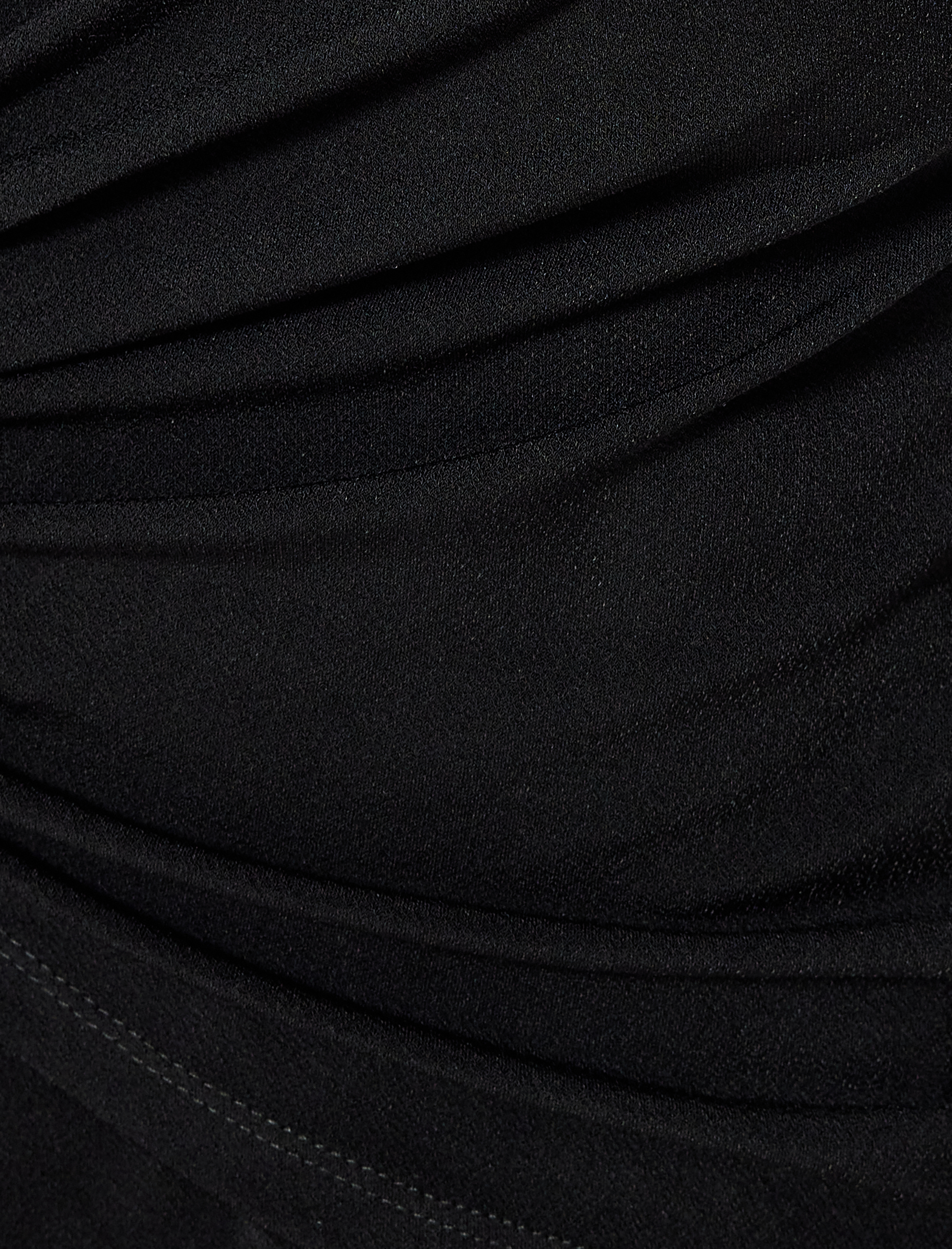   Kruvaze Bluz Bağlama Detaylı Kısa Kollu