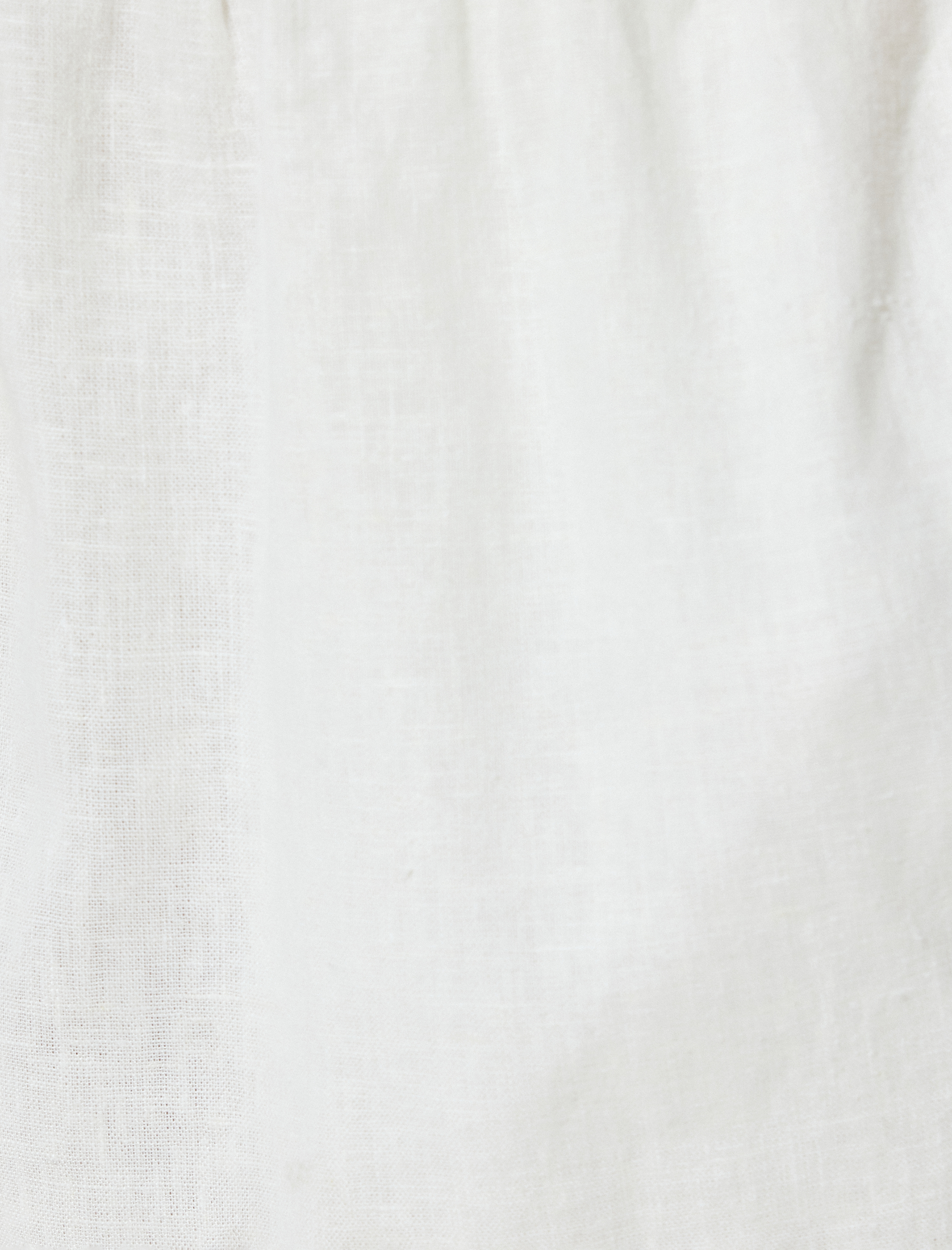   Mini Keten Şort Beli Bağlamalı Cepli Rahat Kalıp