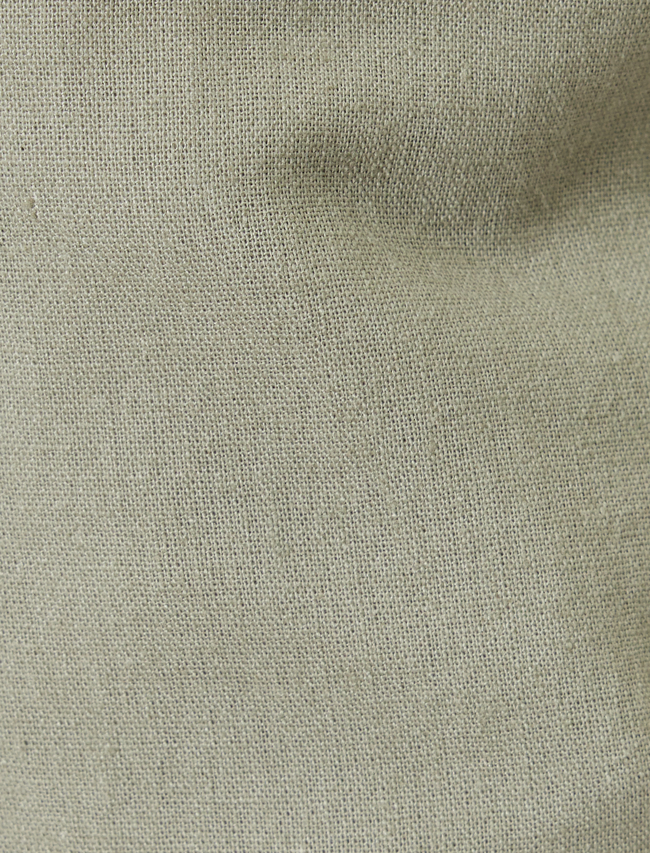   Keten Kargo Pantolon Beli Bağcıklı