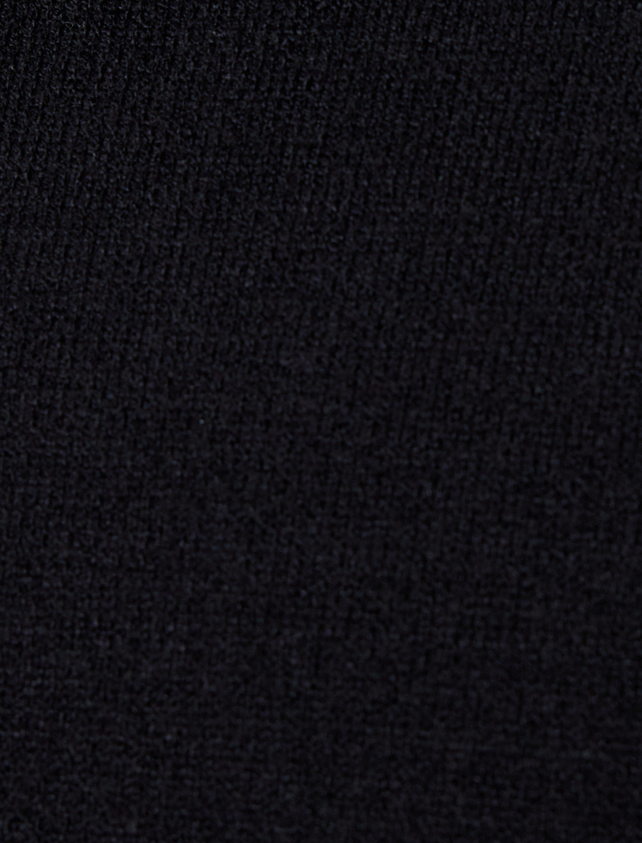   Boğazlı Kazak Triko Basic Uzun Kollu