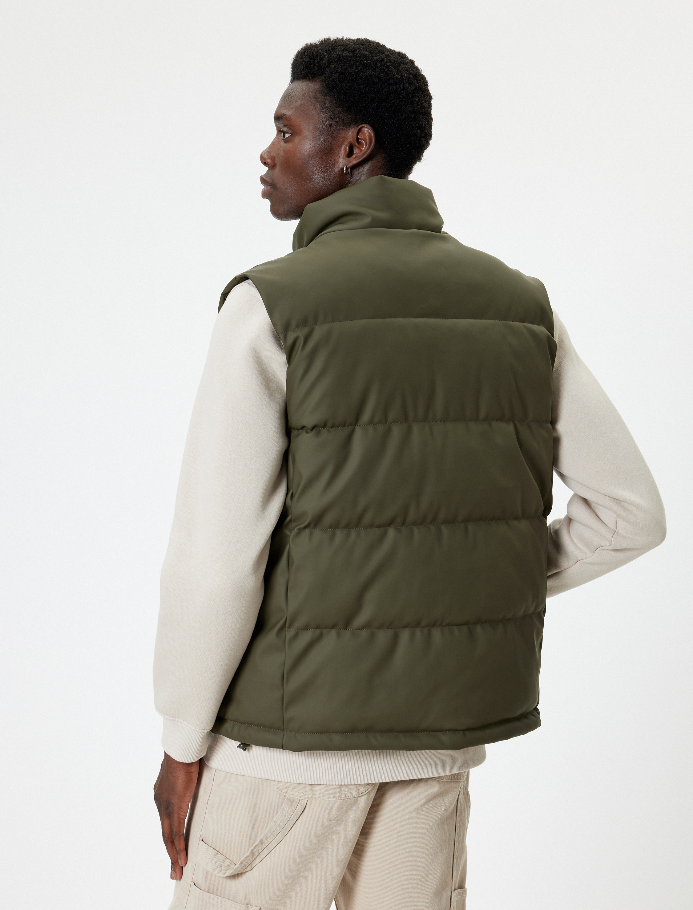   Şişme Yelek Slim Fit Dik Yaka