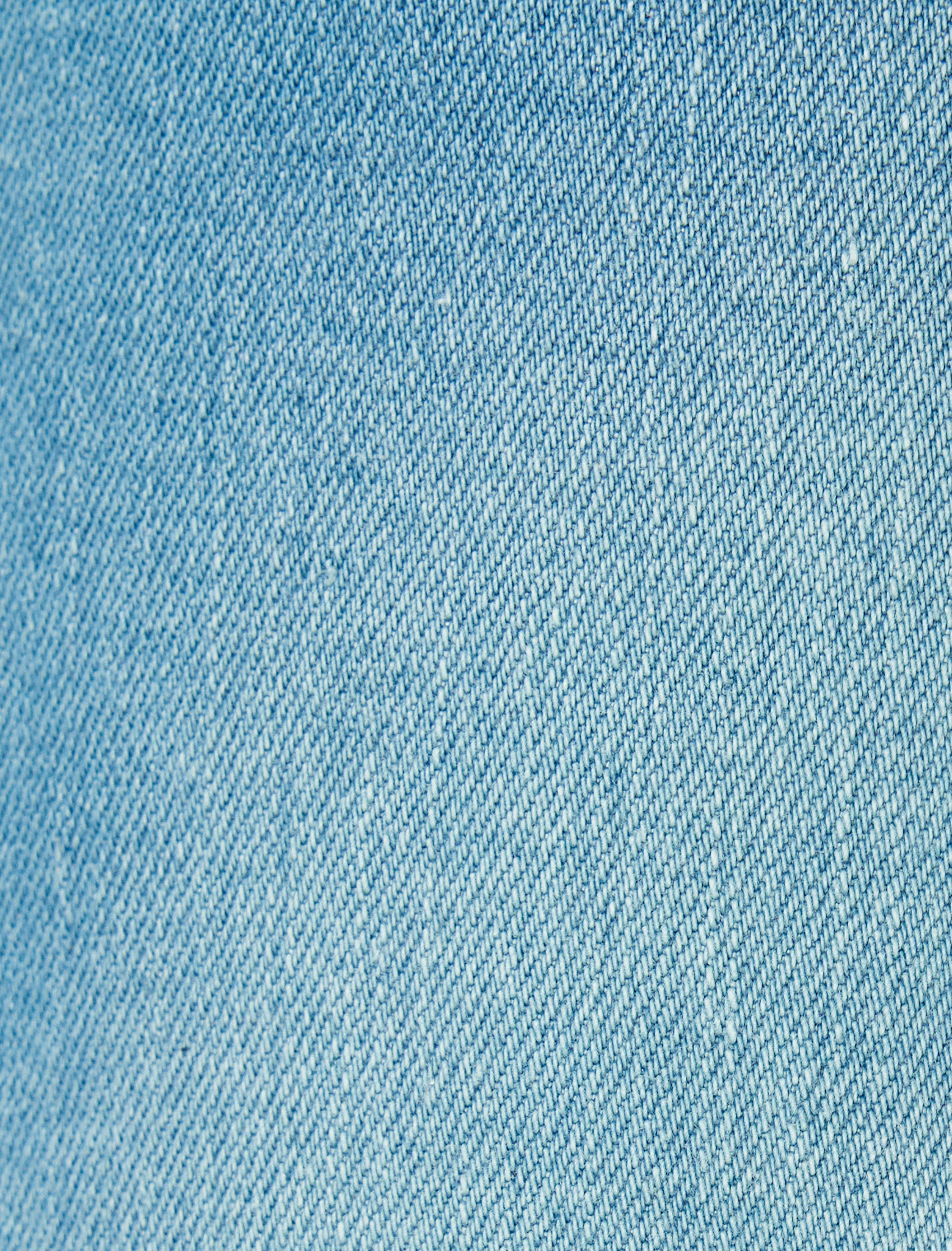 Slim Fit Kot Şort Bermuda Katlamalı Paça Cep Detaylı Pamuklu