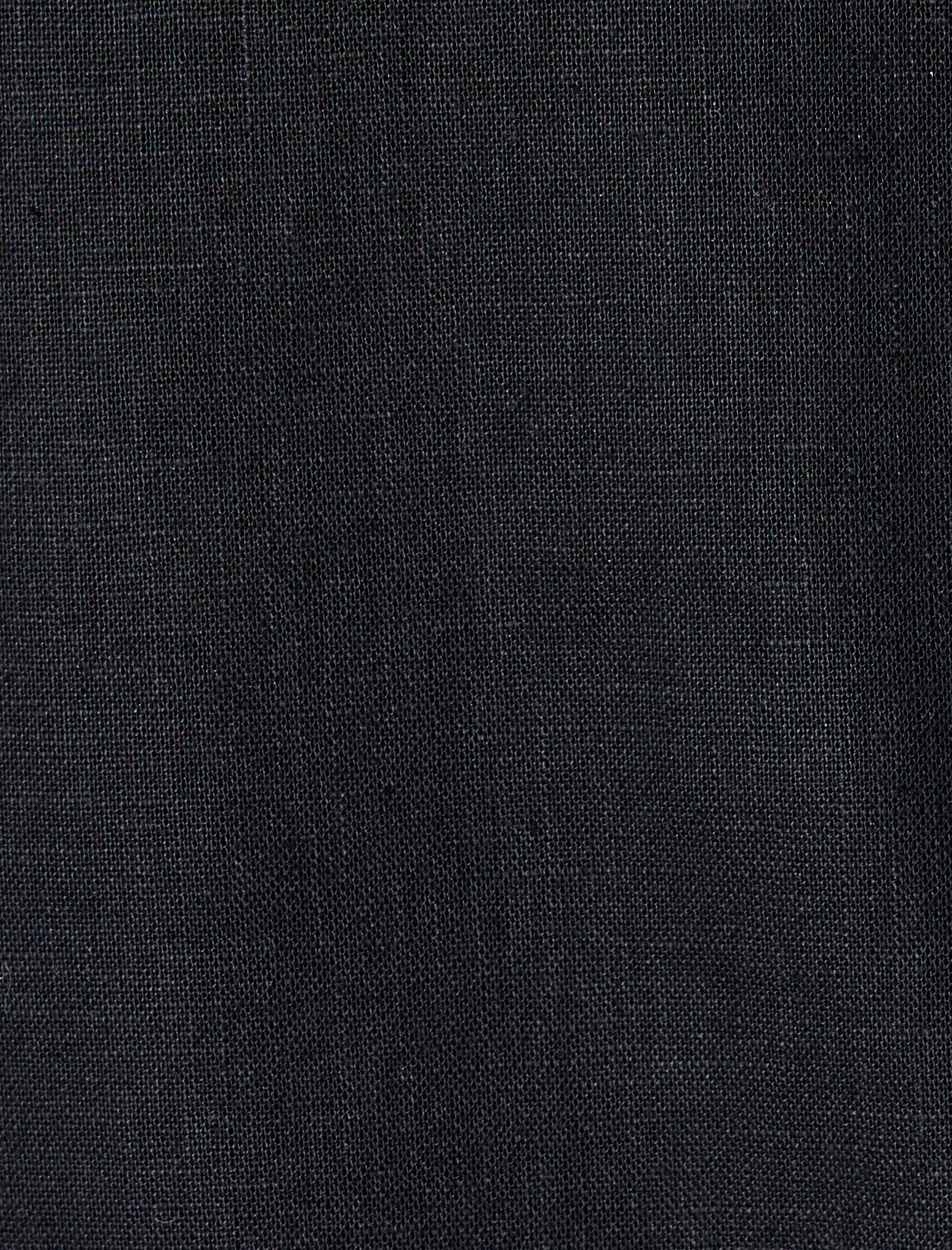   Pamuk Keten Karışımlı Gömlek Basic Kısa Kollu Cep Detaylı Regular Fit