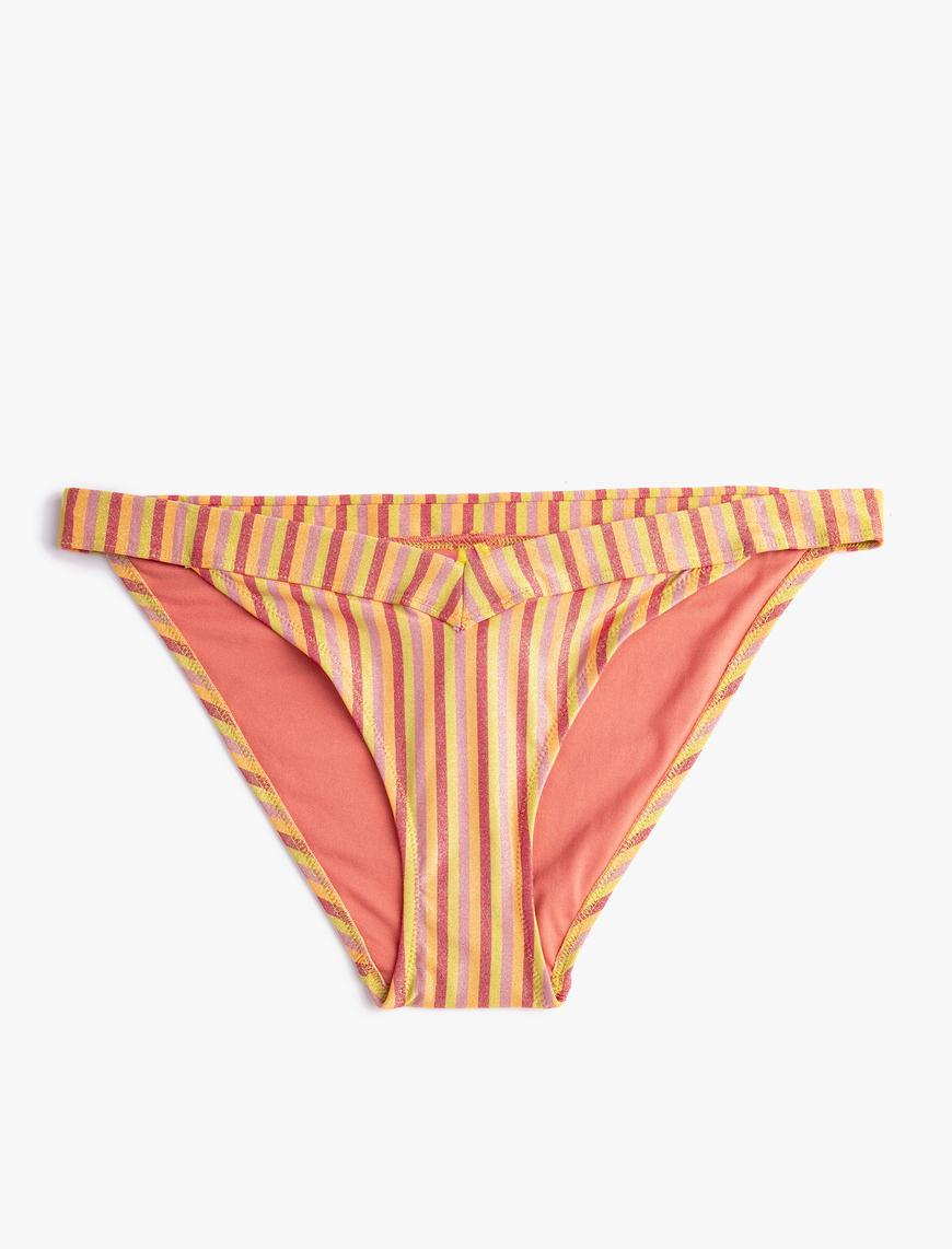   Simli Bikini Altı V Kesim Normal Bel