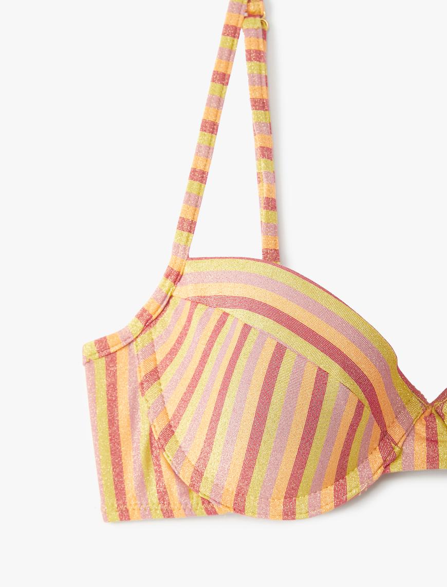   Balenli Bikini Üstü Kaplı Simli