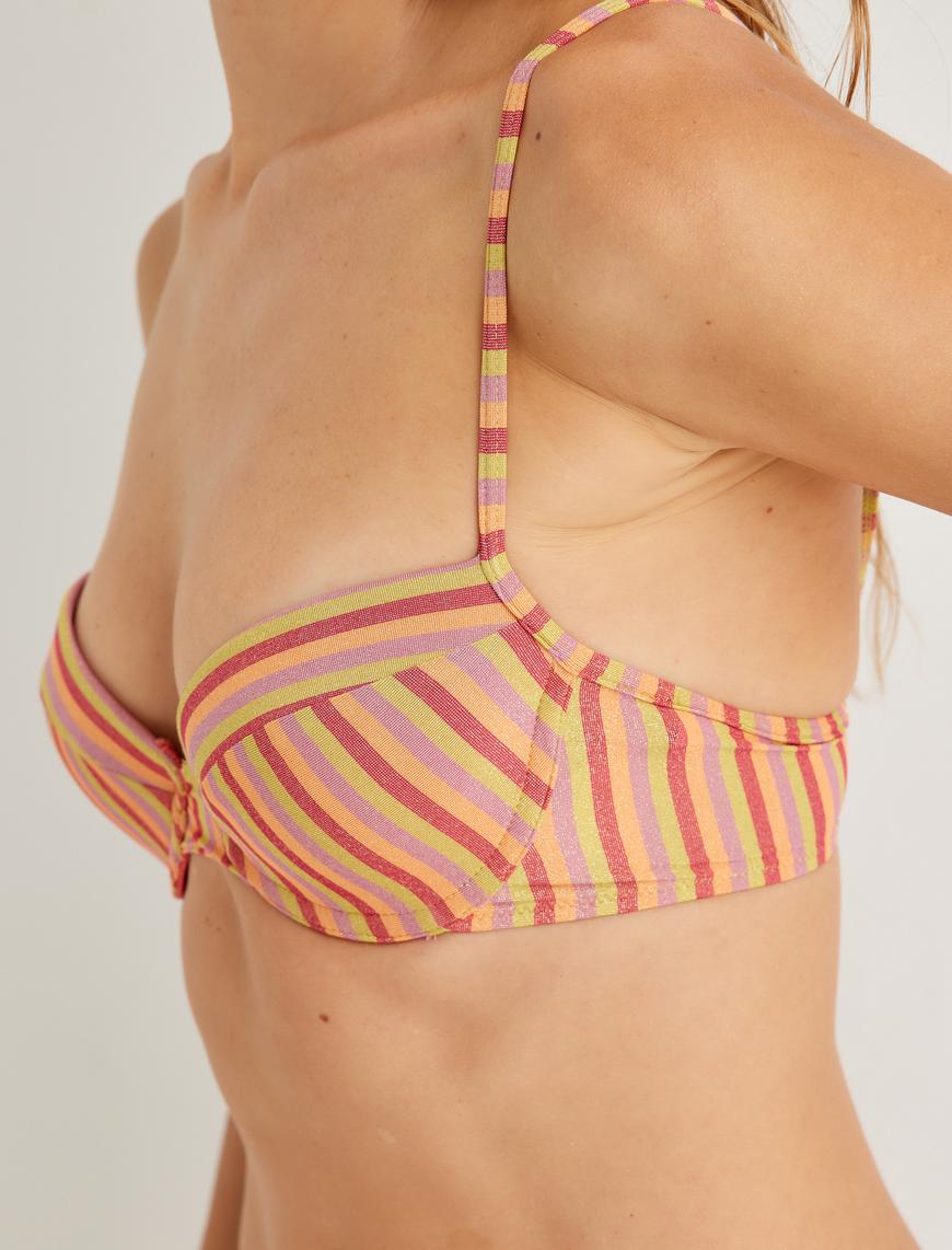   Balenli Bikini Üstü Kaplı Simli