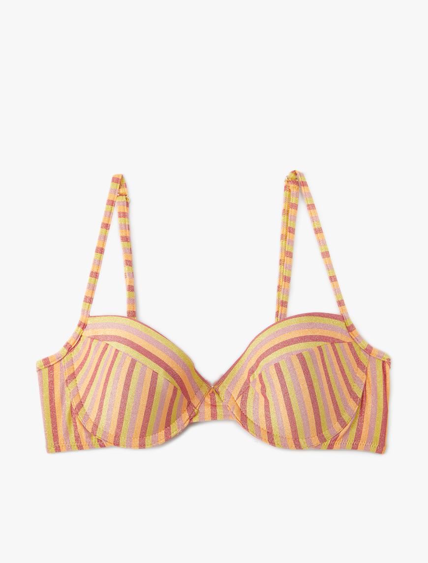   Balenli Bikini Üstü Kaplı Simli
