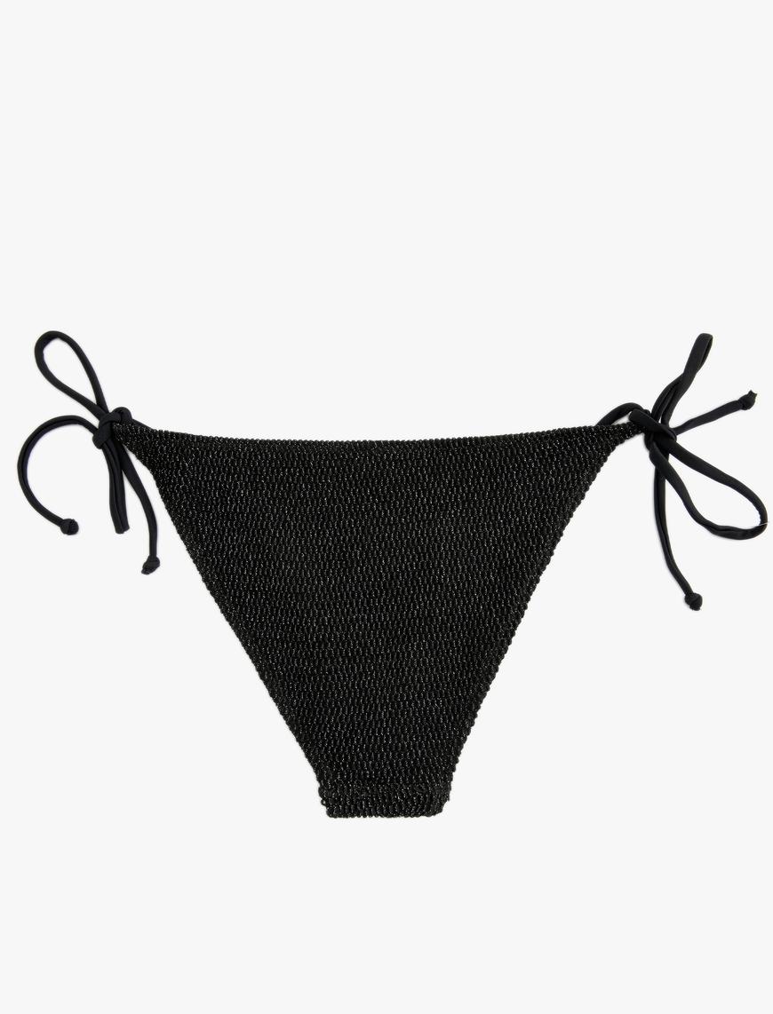   Parlak Brazilian Bikini Altı Yanları Bağlama Detaylı