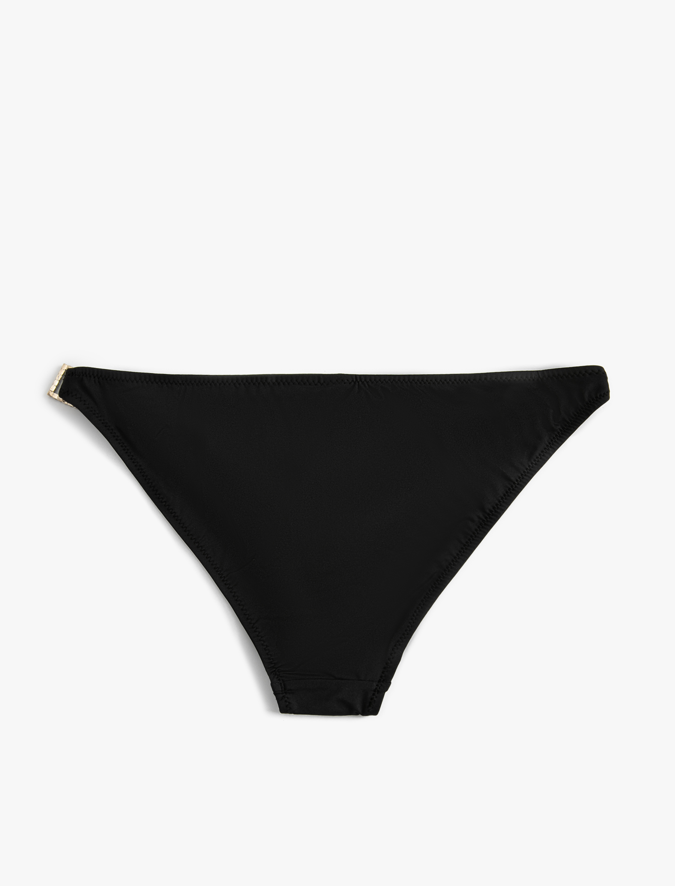   Slip Bikini Altı Taşlı Toka Detaylı Standart Bel Mat Kumaş