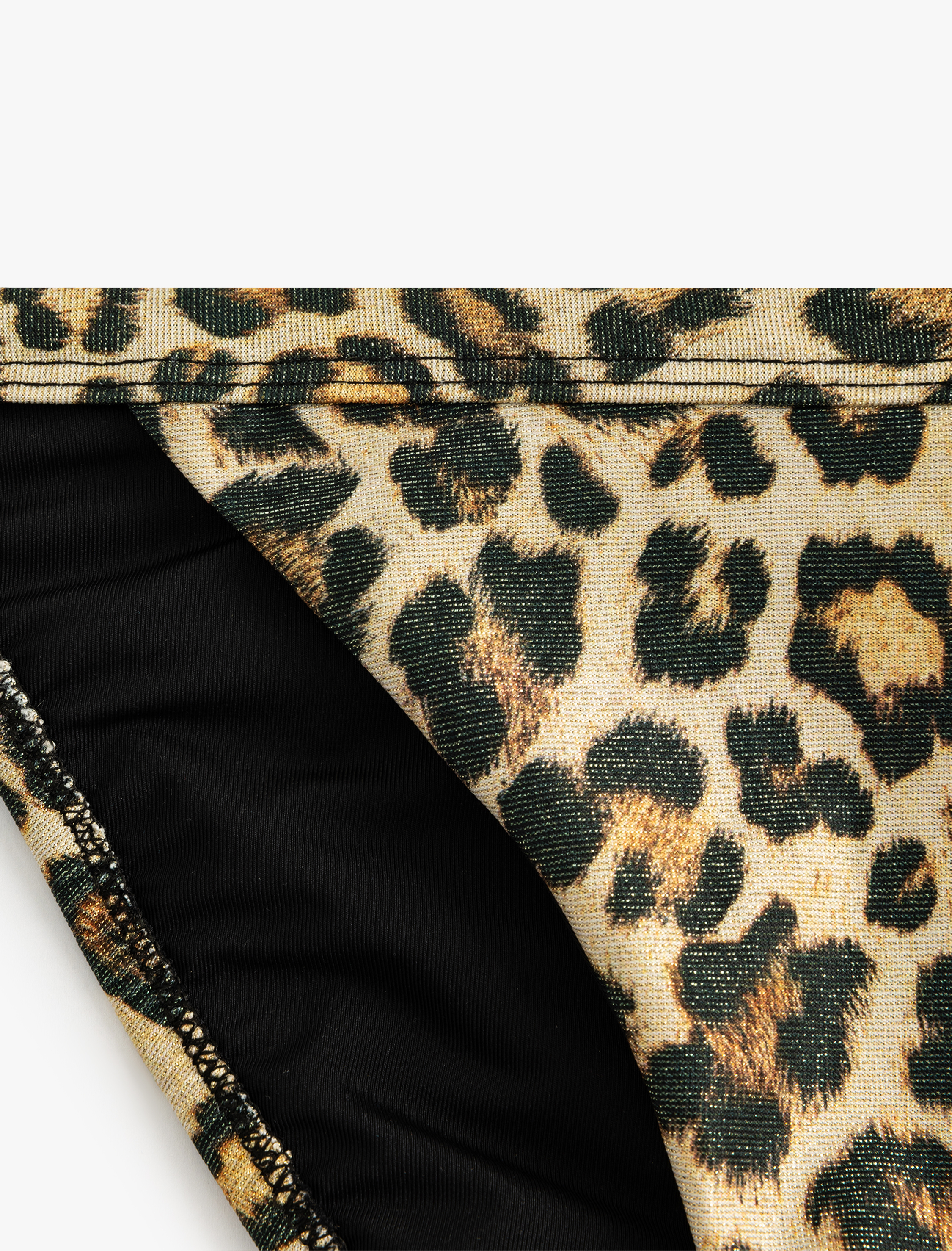   Leopar Desenli Slip Bikini Altı