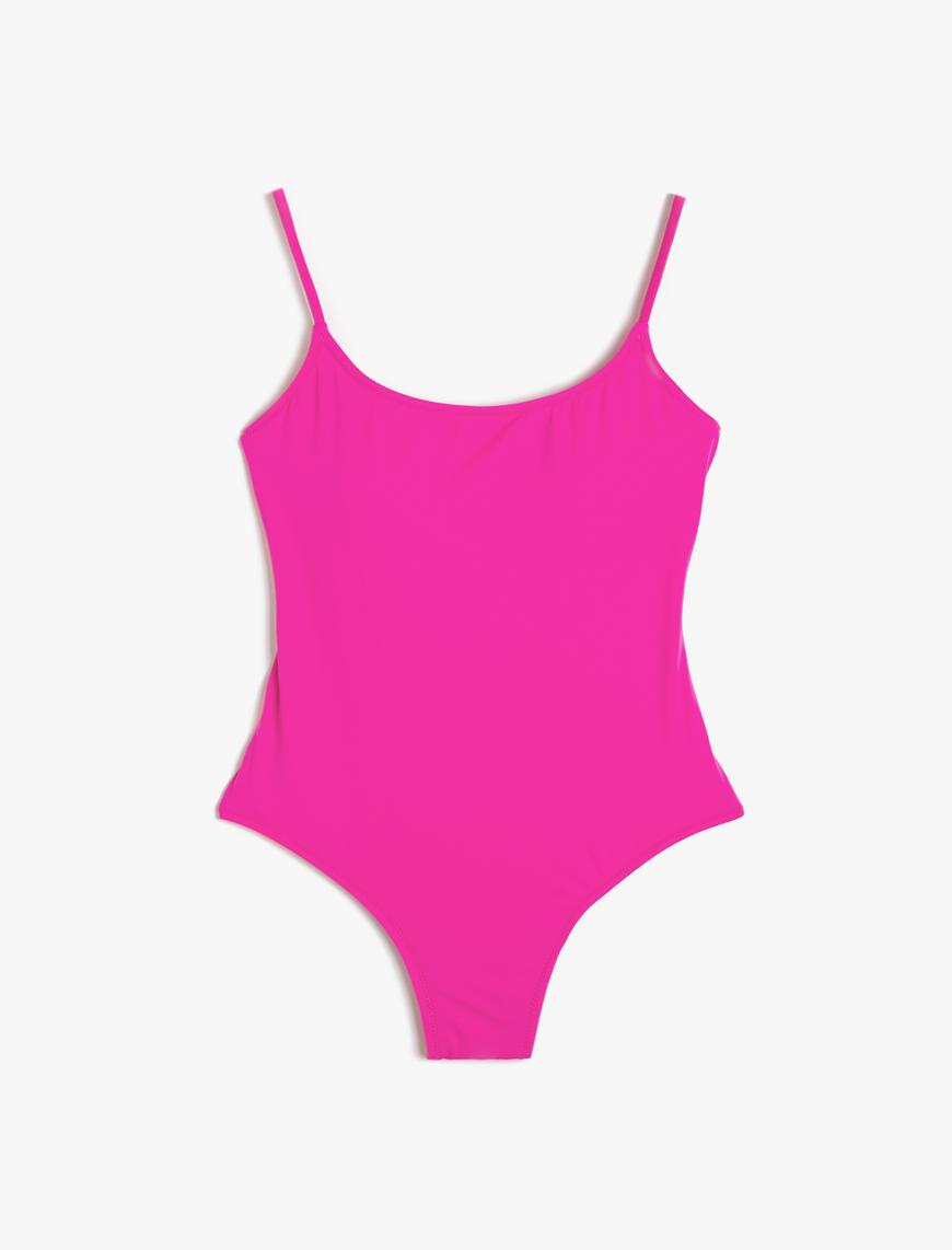   Basic Mayo İnce Askılı U Yaka Slim Fit