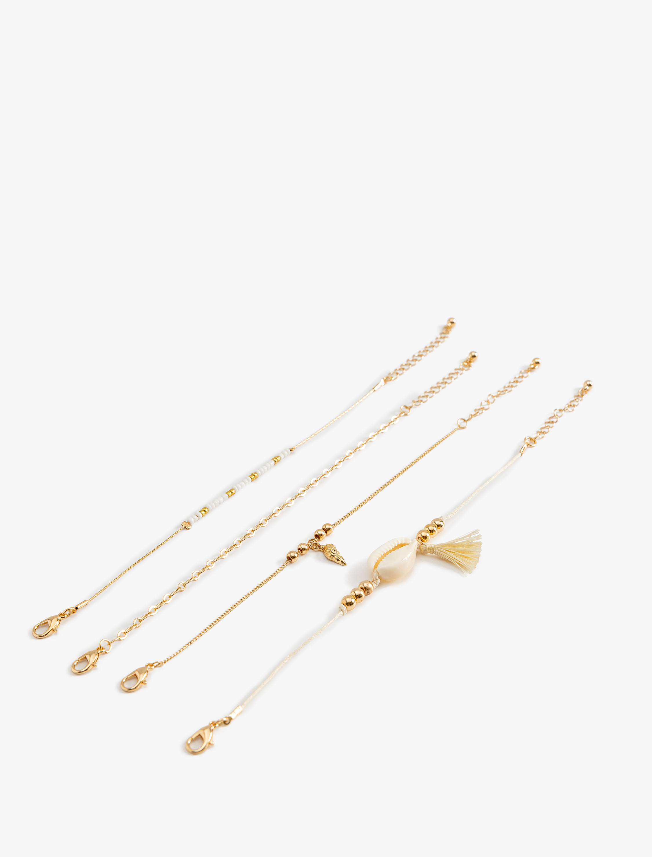  Kadın 4'lü Zincir Bileklik Seti