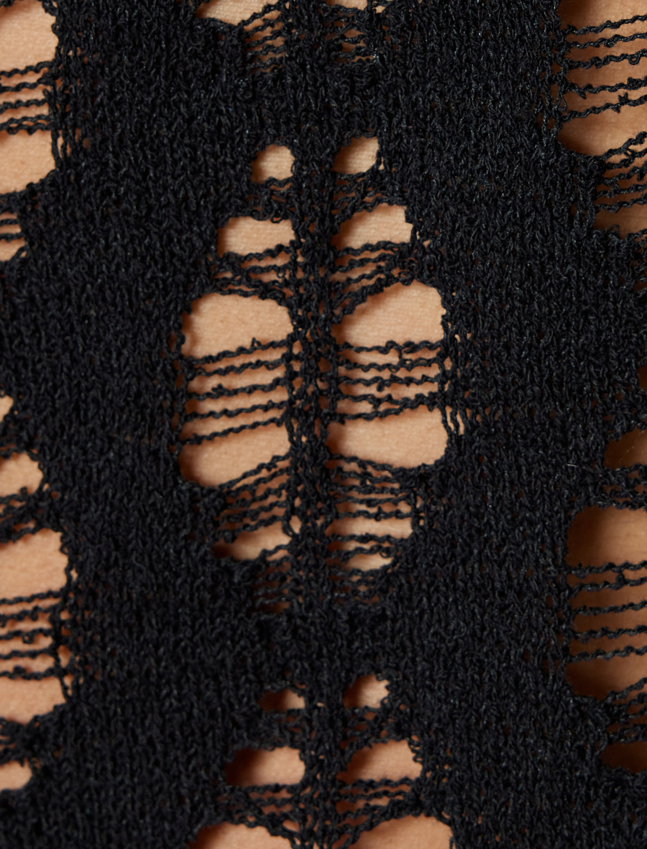   Ajurlu Tişört Uzun Kollu Bisiklet Yaka