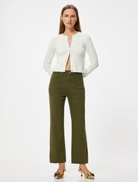 Slim Fit İspanyol Paça Standart Bel Bootcut Pantolon - Kick Flare Jean