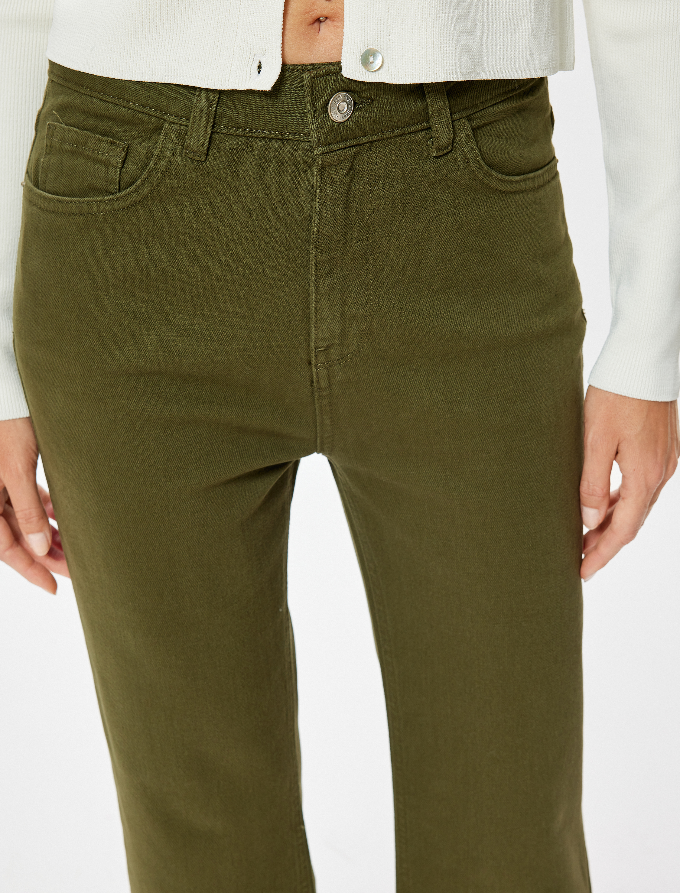   Slim Fit İspanyol Paça Standart Bel Bootcut Pantolon - Kick Flare Jean