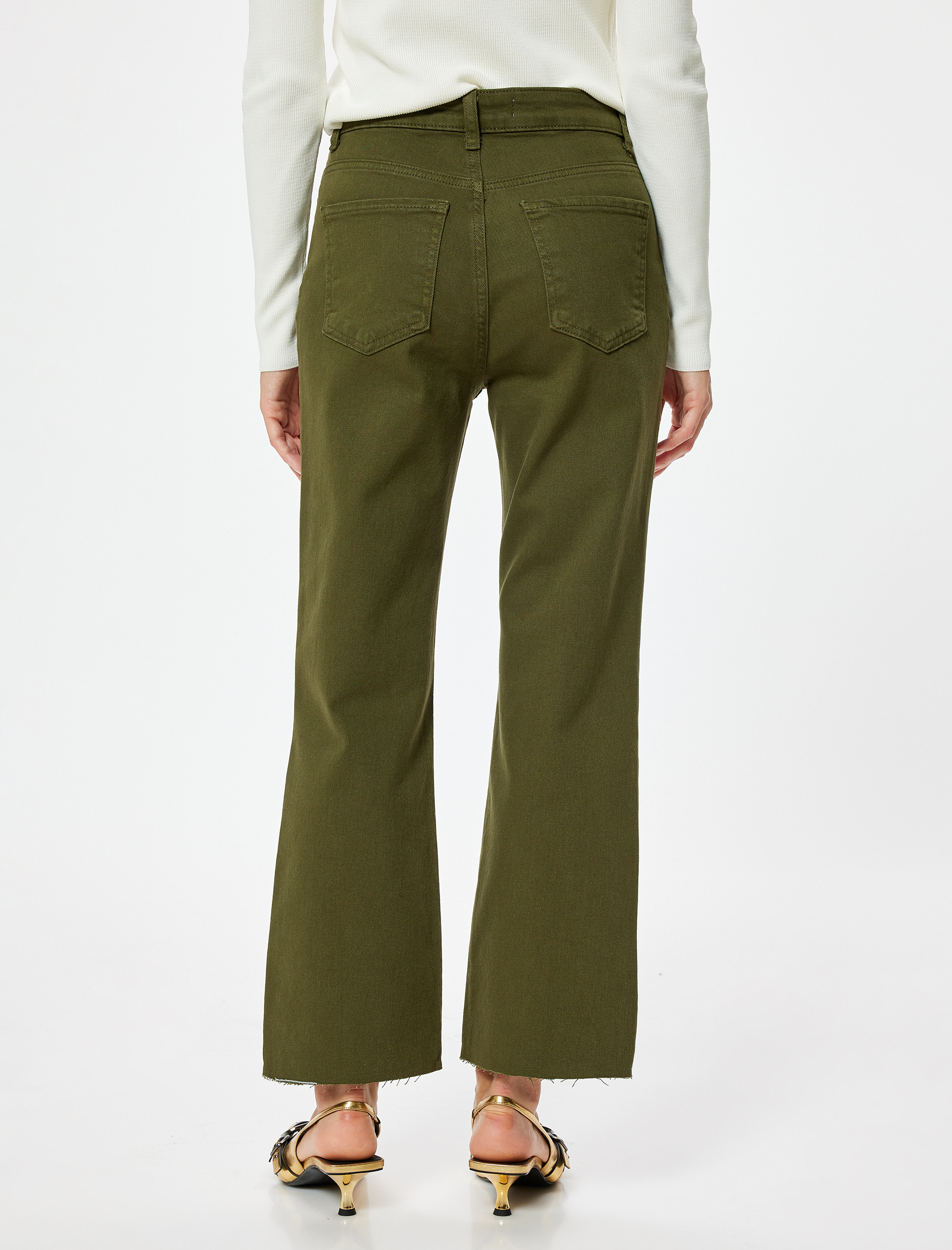   Slim Fit İspanyol Paça Standart Bel Bootcut Pantolon - Kick Flare Jean