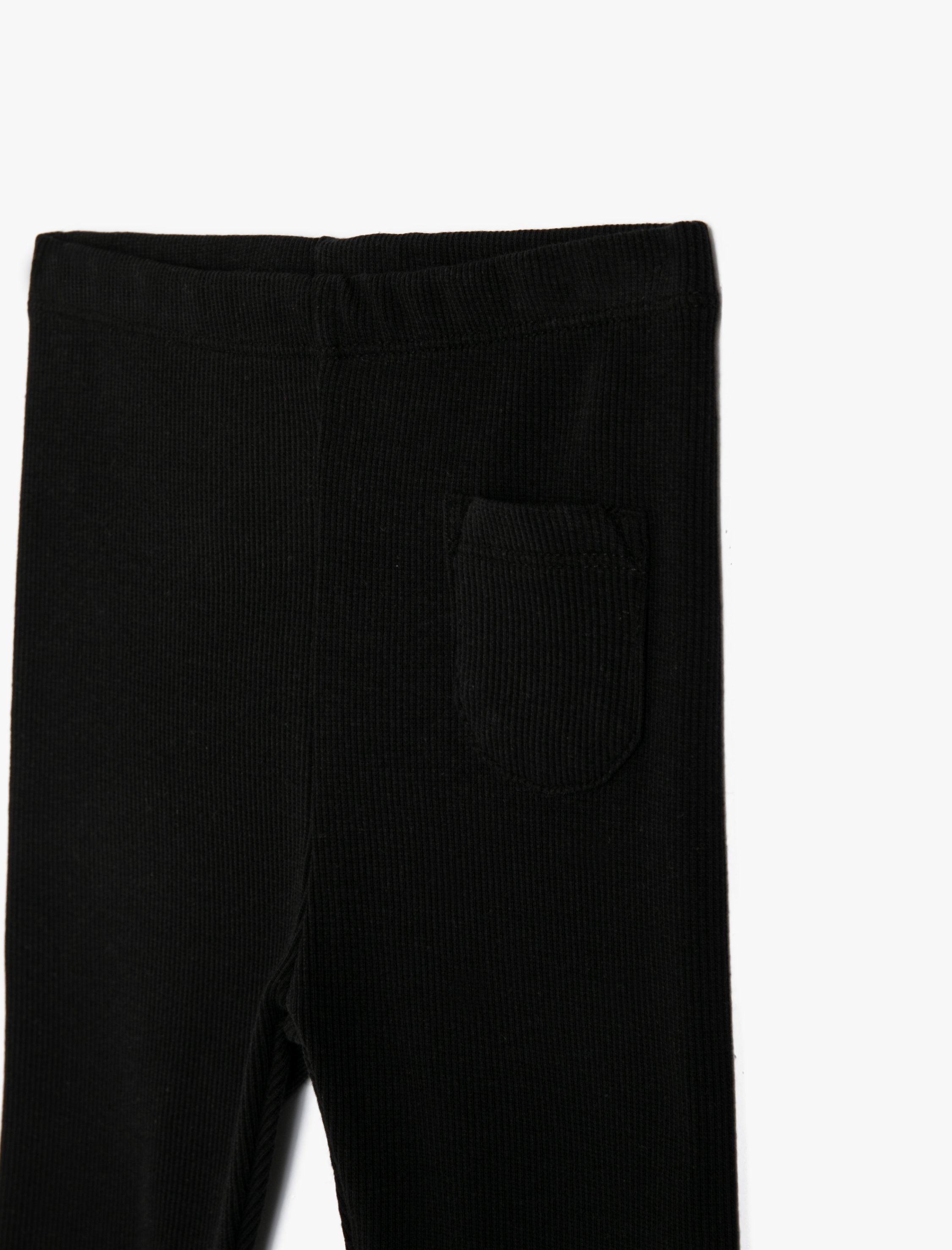  Kız Bebek Basic Tayt Ribanalı Cep Detaylı Pamuklu