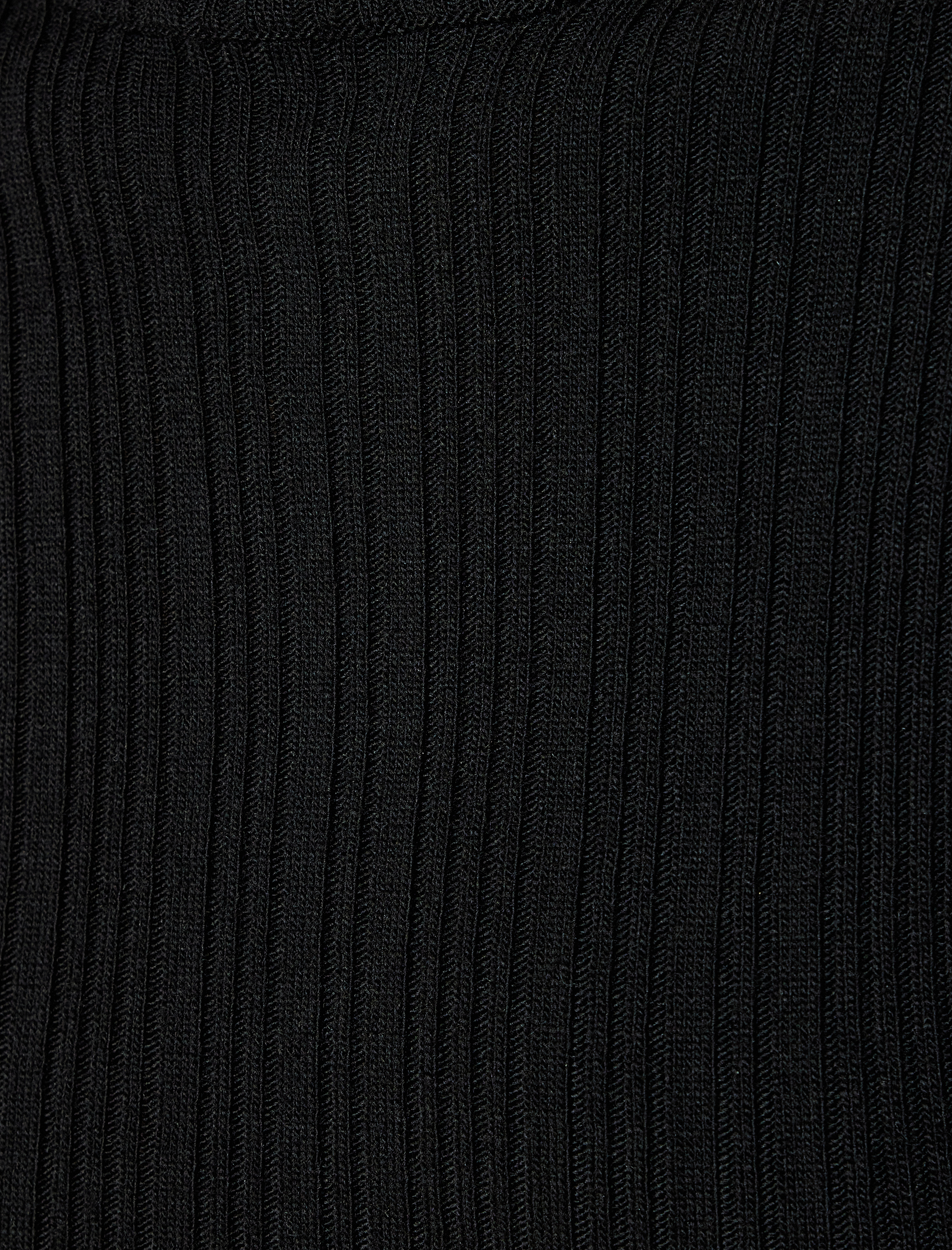   Basic Triko Boğazlı Kazak Uzun Kollu Dokulu