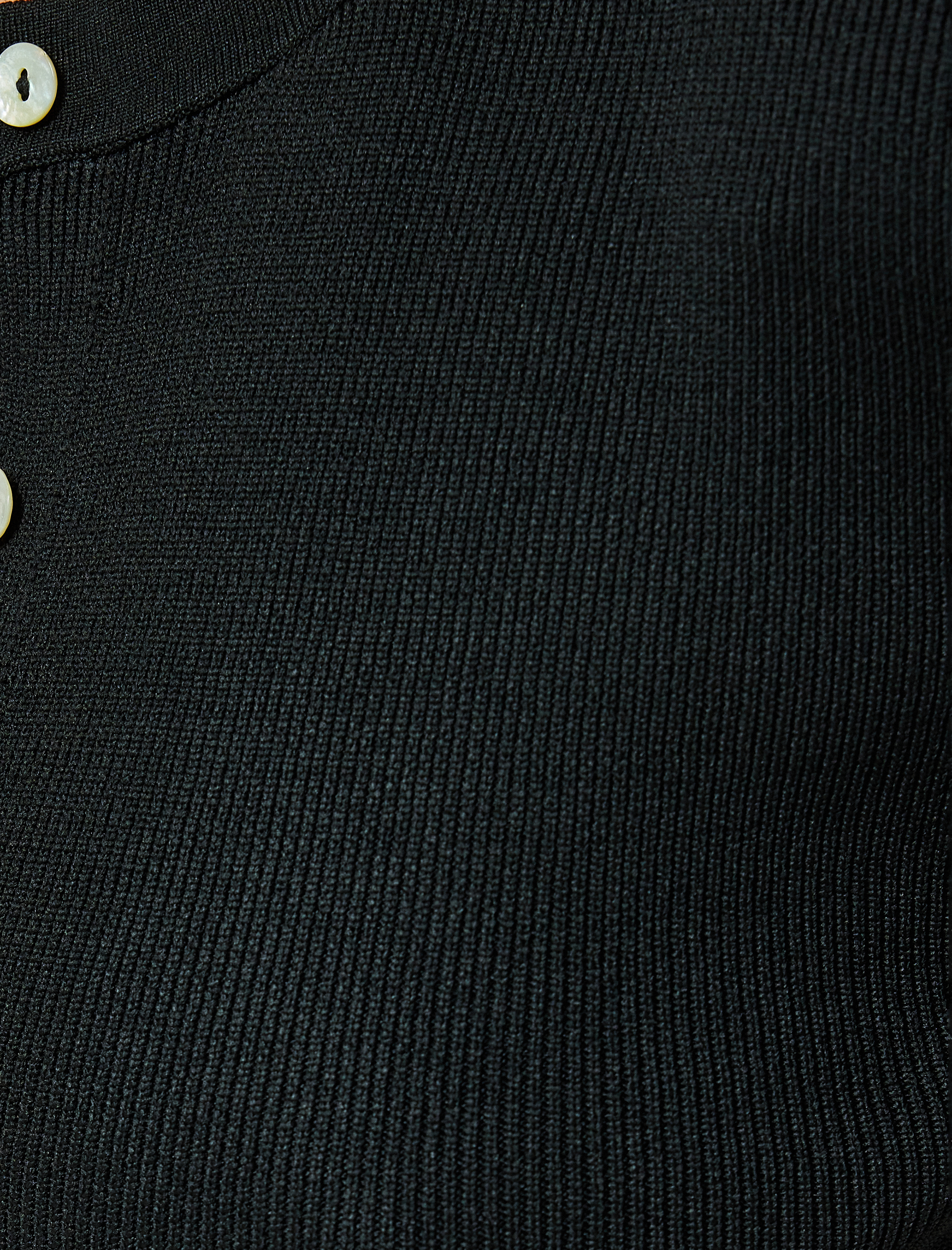   Triko Hırka Yuvarlak Yaka Düğmeli Uzun Kollu