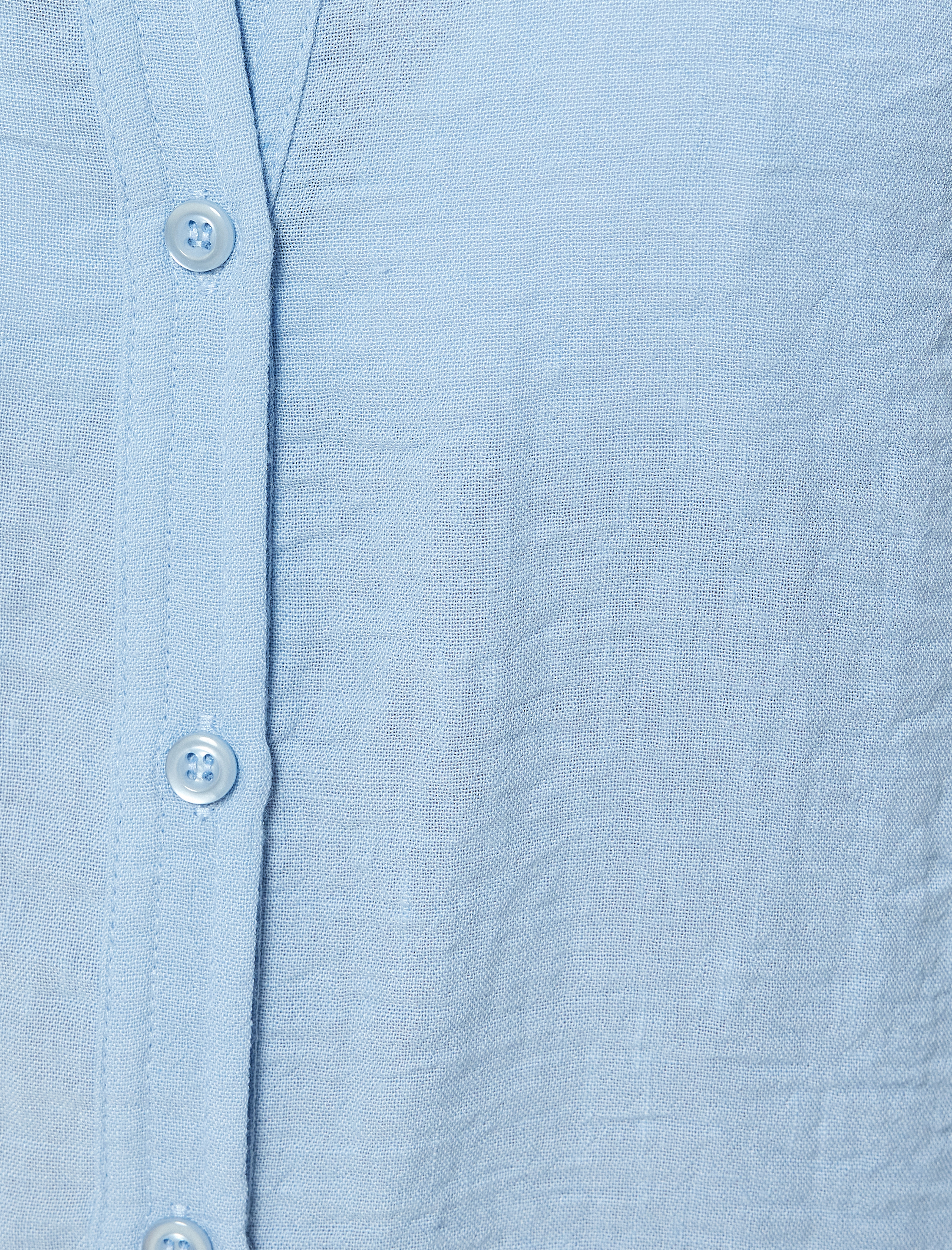   Bol Kalıp Gömlek 3/4 Kısa Kollu Klasik Yaka