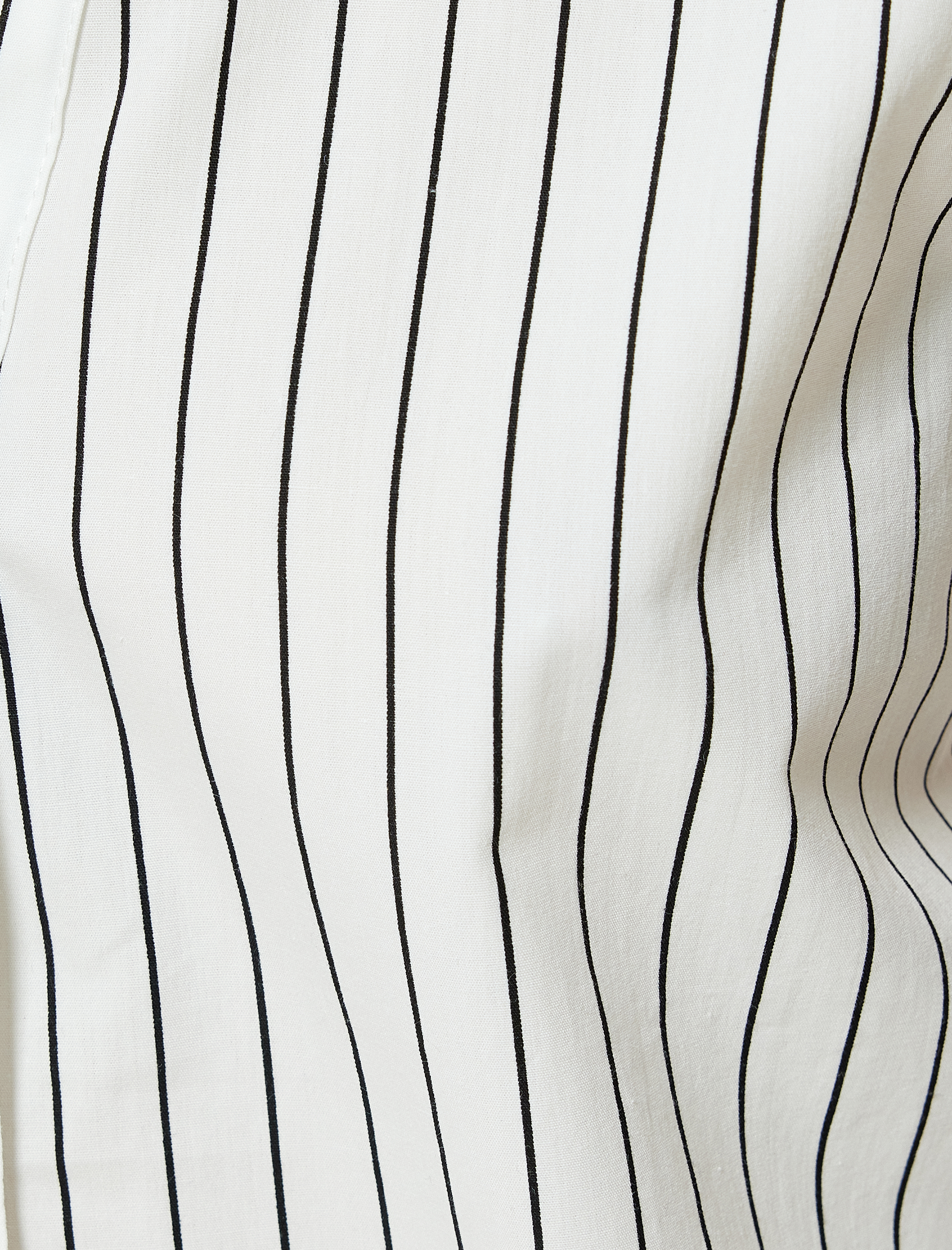   Crop Kolsuz Gömlek Pamuklu Bol Kalıp