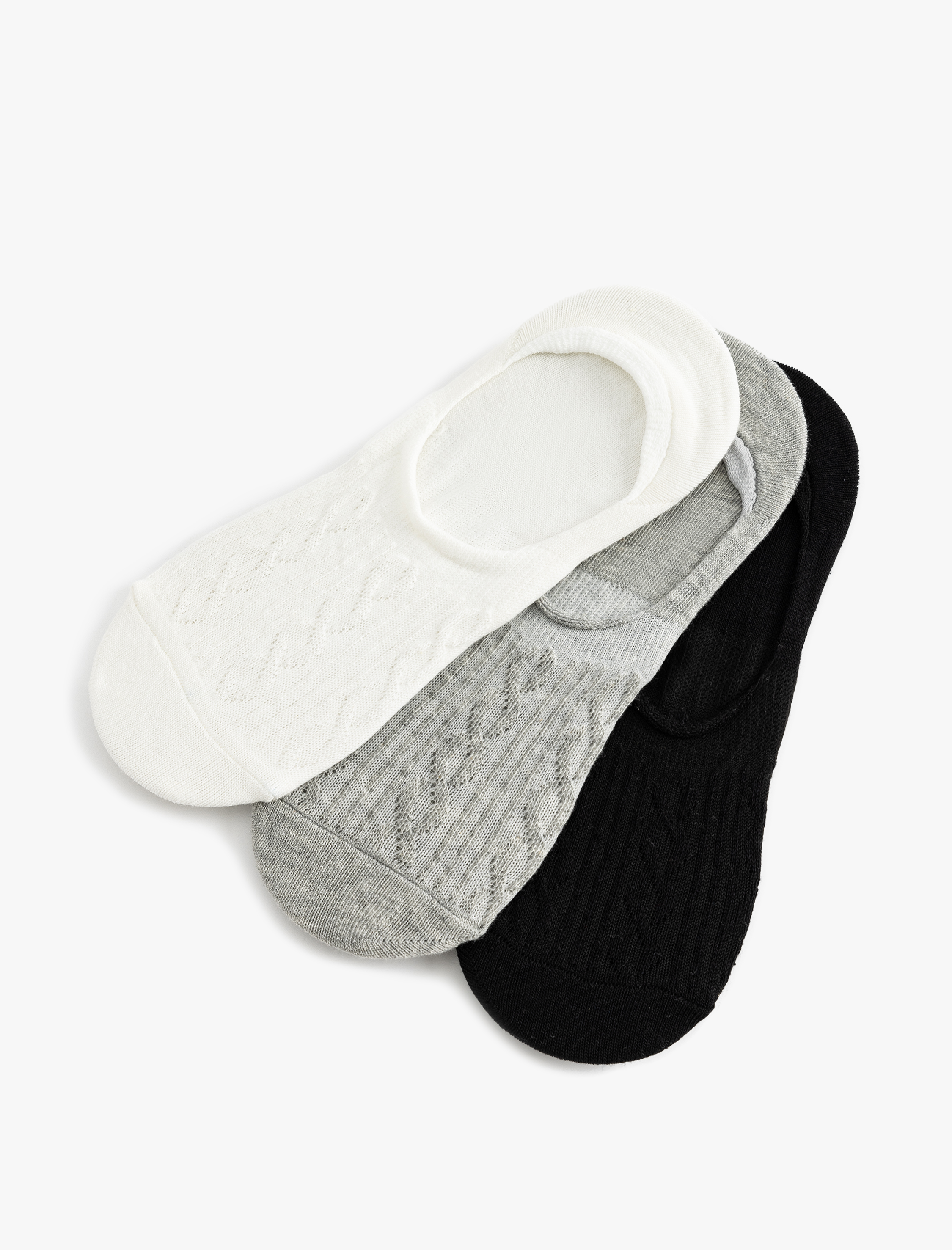  Kadın Babet Çorap Seti 3'lü Çok Renkli