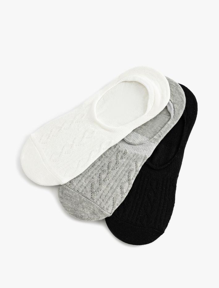 Kadın Babet Çorap Seti 3'lü Çok Renkli