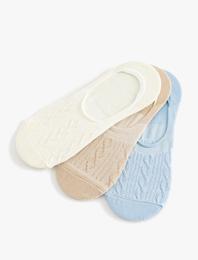 Babet Çorap Seti 3'lü Çok Renkli