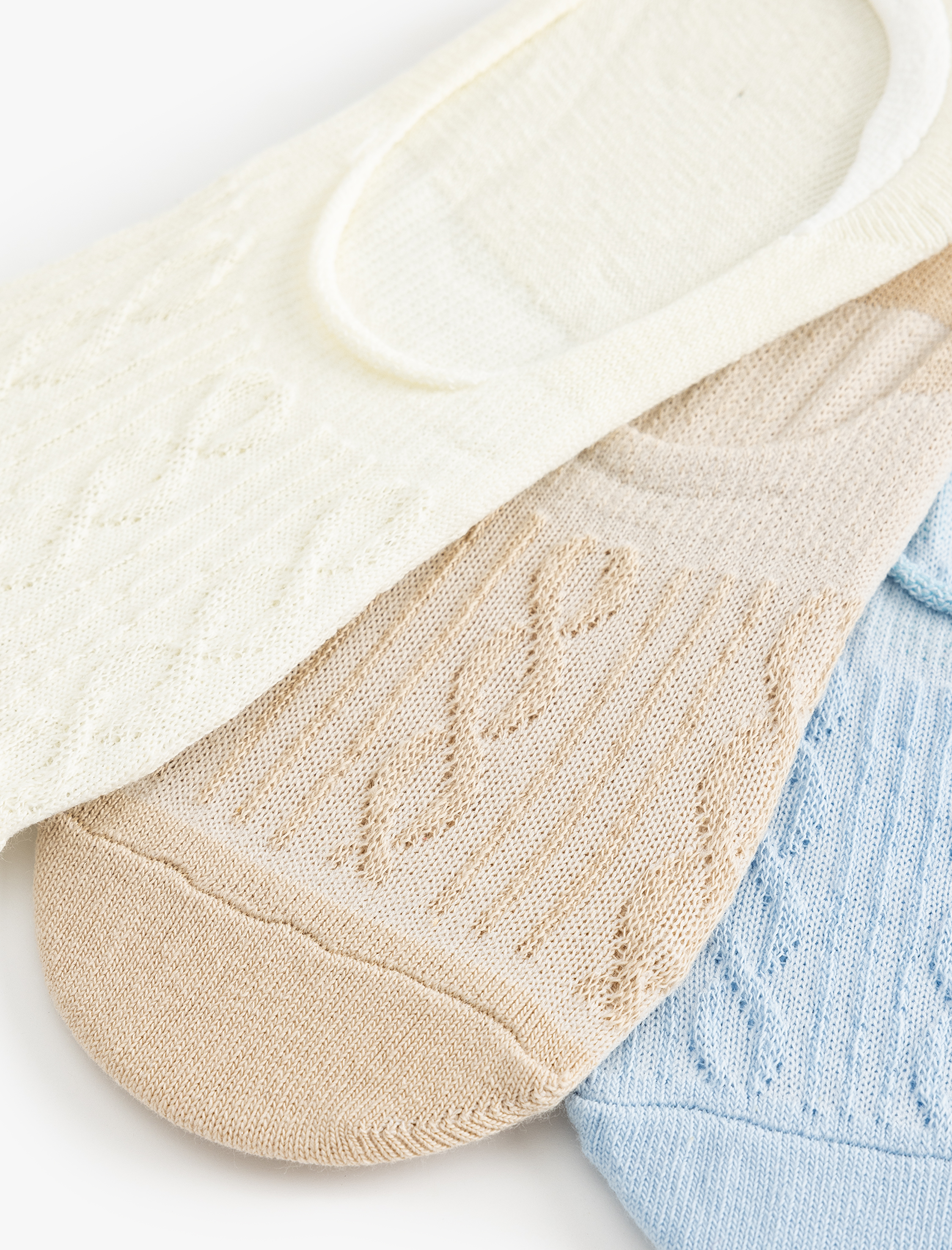  Kadın Babet Çorap Seti 3'lü Çok Renkli