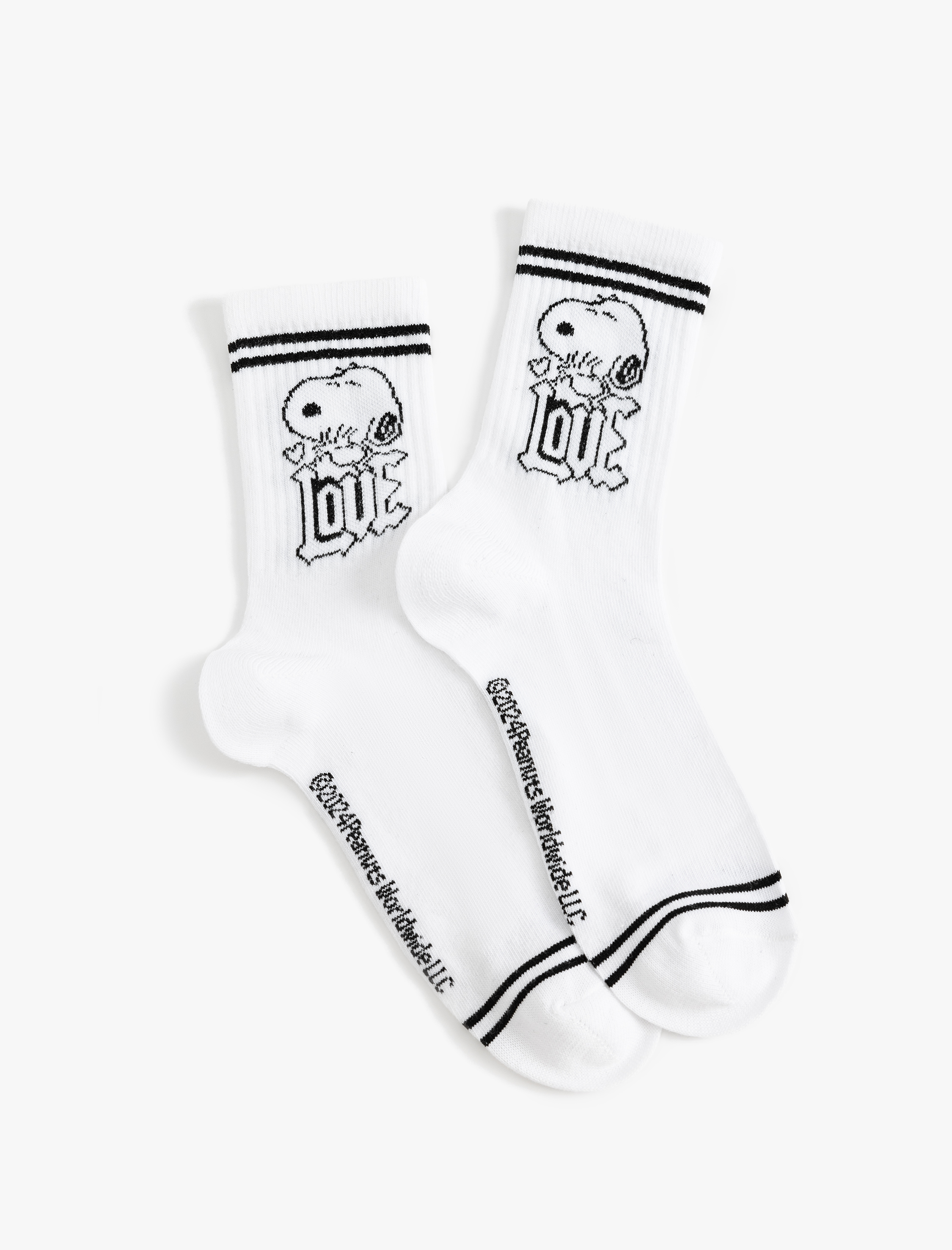  Kadın Snoopy Çorap Lisanslı Desenli