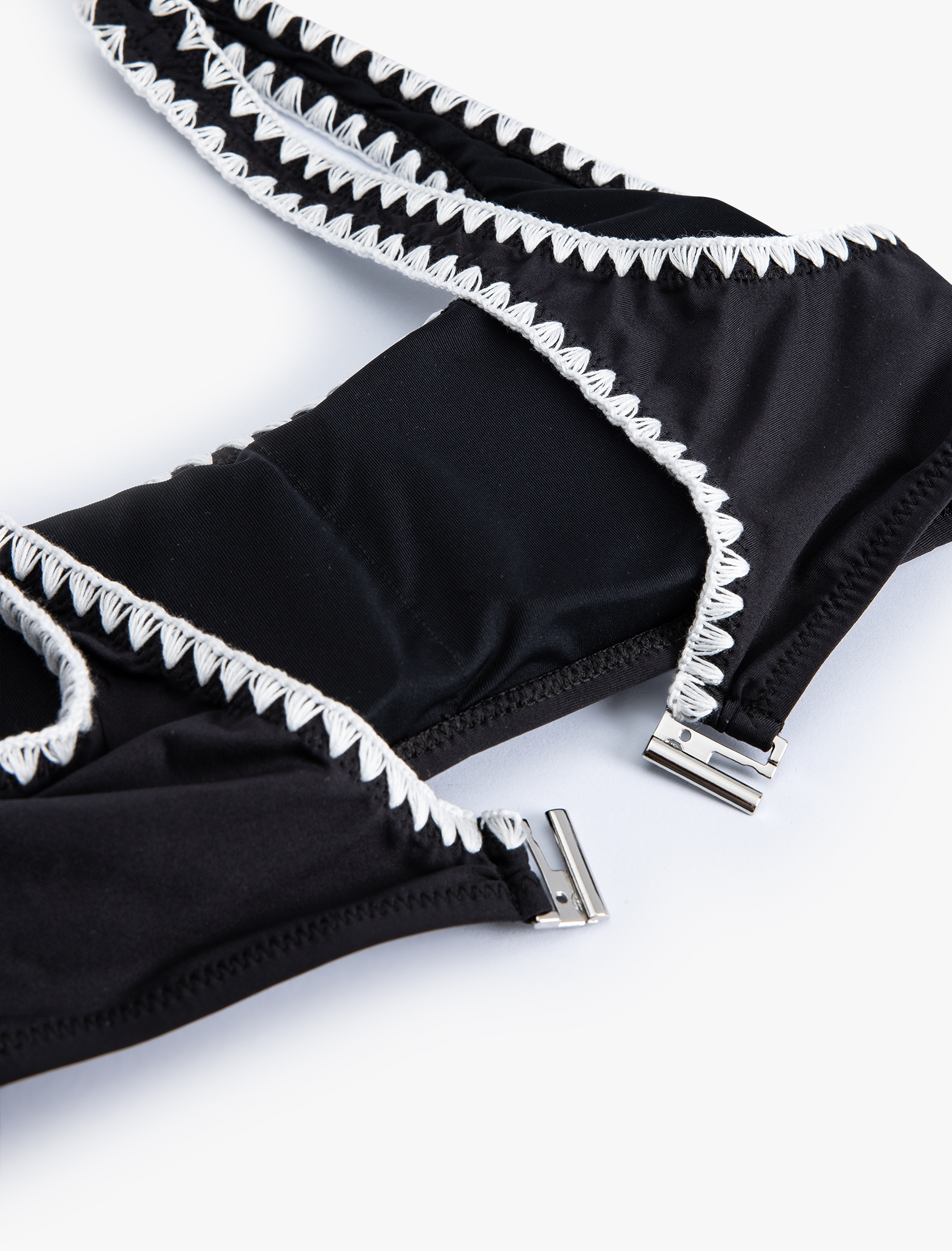   Kroşe Detaylı Bralet Bikini Üstü Pedli