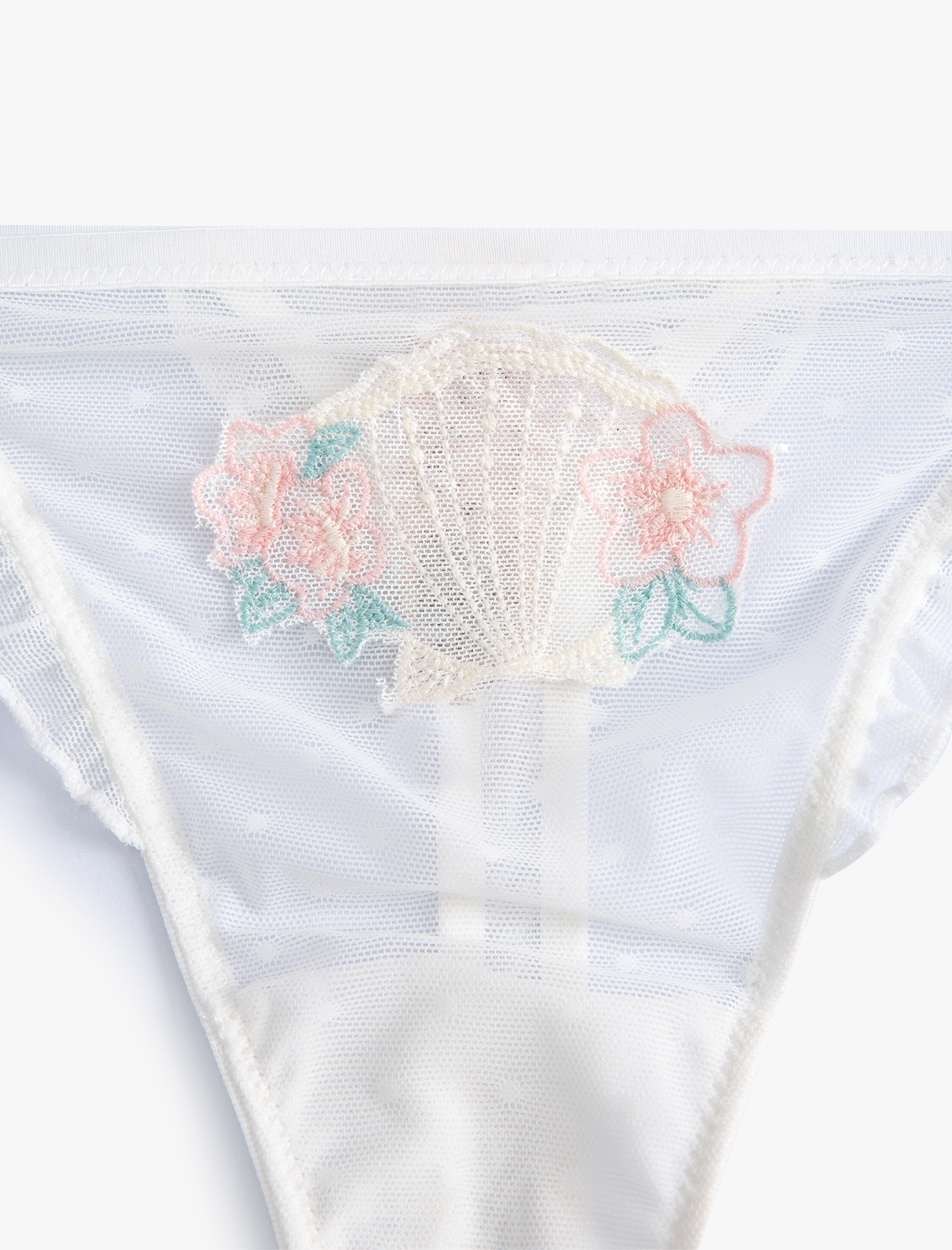   Tül Tanga Külot  Çiçekli